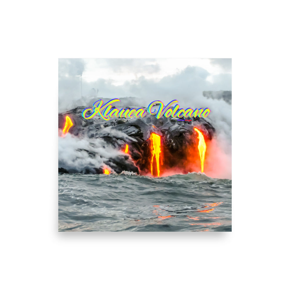 Klauea Volcano in Big Island Hawaii, Poster