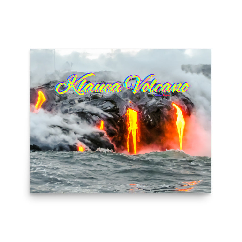 Klauea Volcano in Big Island Hawaii, Poster
