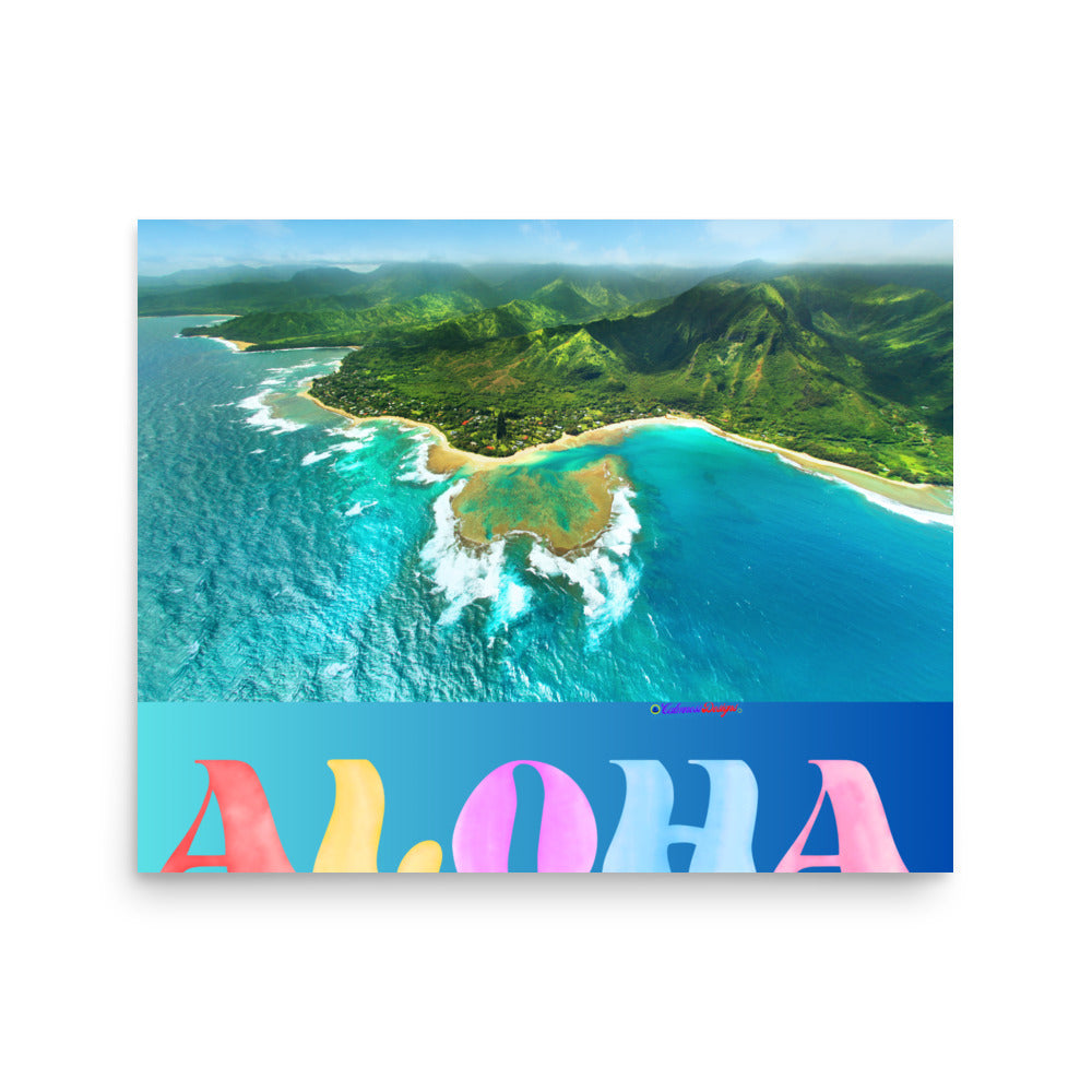Aloha, Calmness Designs, Poster