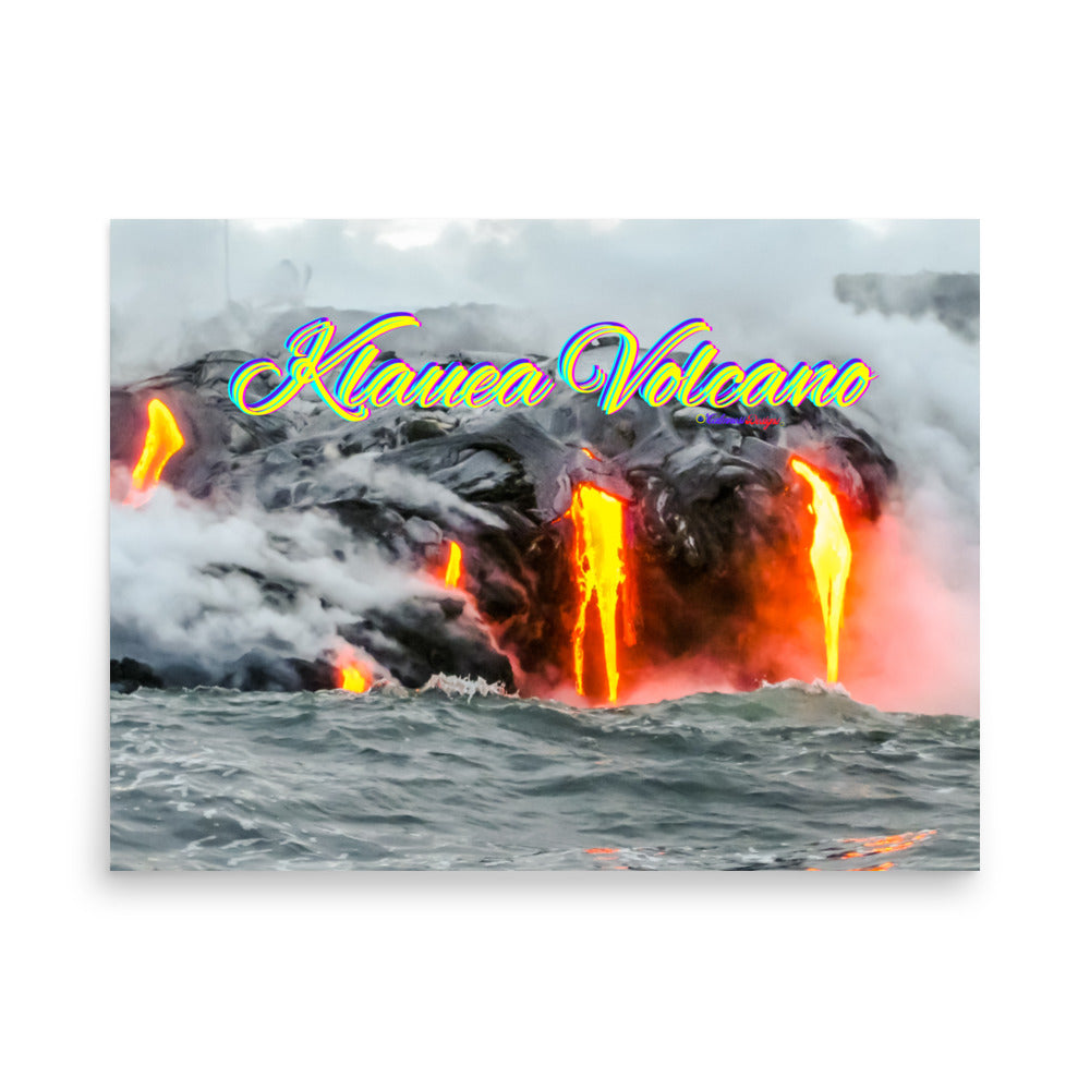 Klauea Volcano in Big Island Hawaii, Poster