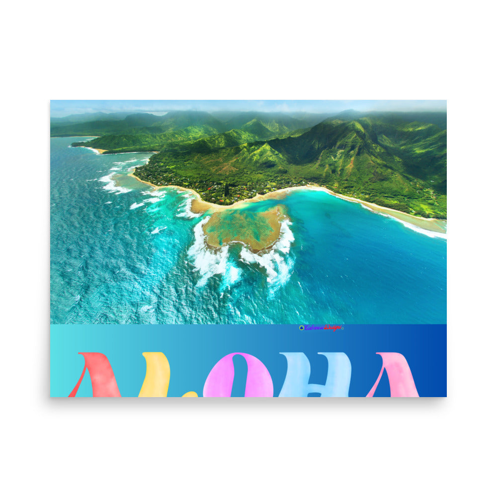 Aloha, Calmness Designs, Poster