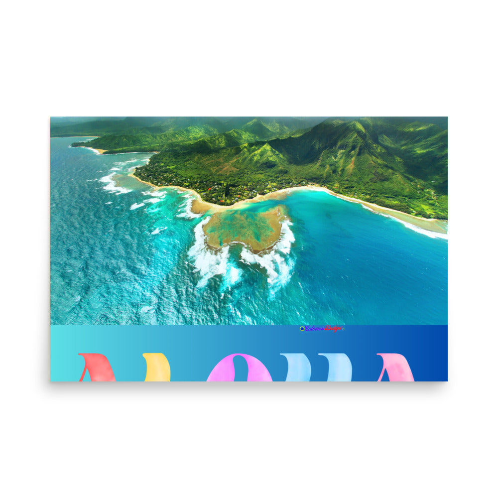 Aloha, Calmness Designs, Poster