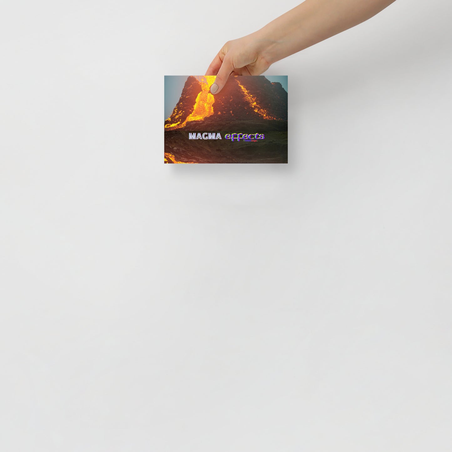 Volcano Magma Effects, Lava Flowing, Poster