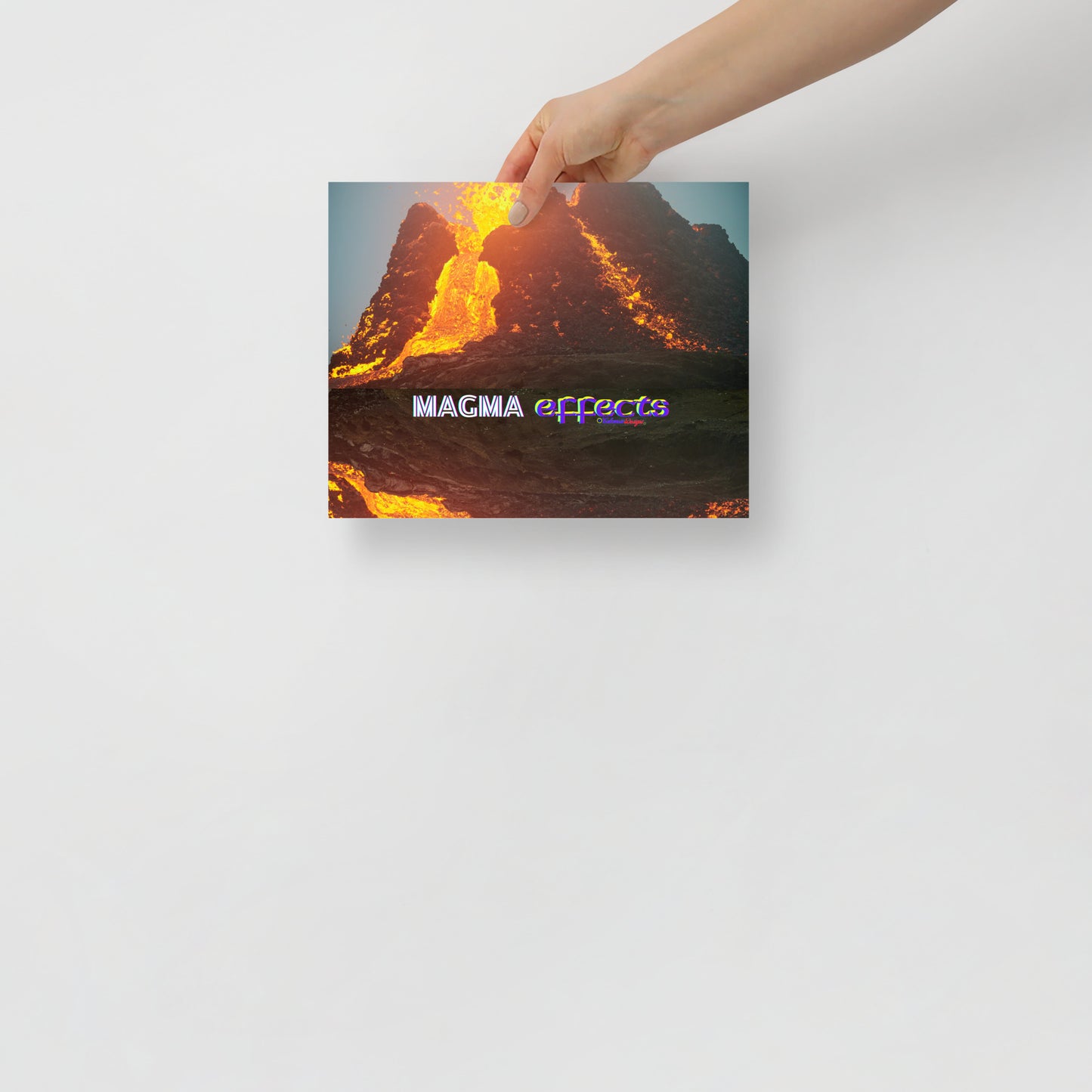 Volcano Magma Effects, Lava Flowing, Poster