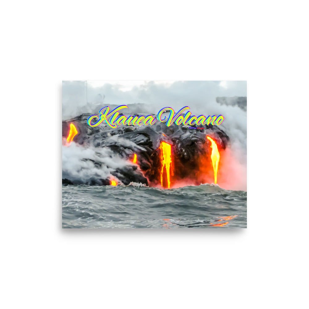 Klauea Volcano in Big Island Hawaii, Poster