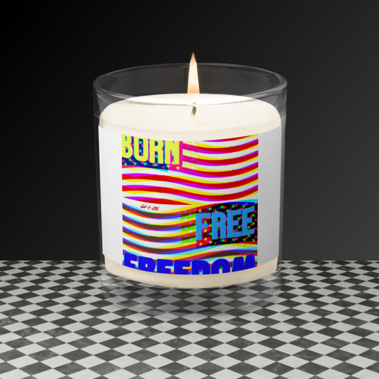 Born Free, Freedom, Glass jar soy wax candle