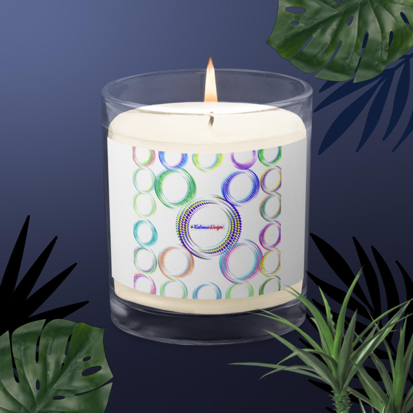 Rings Of The Universe Glass jar soy wax candle