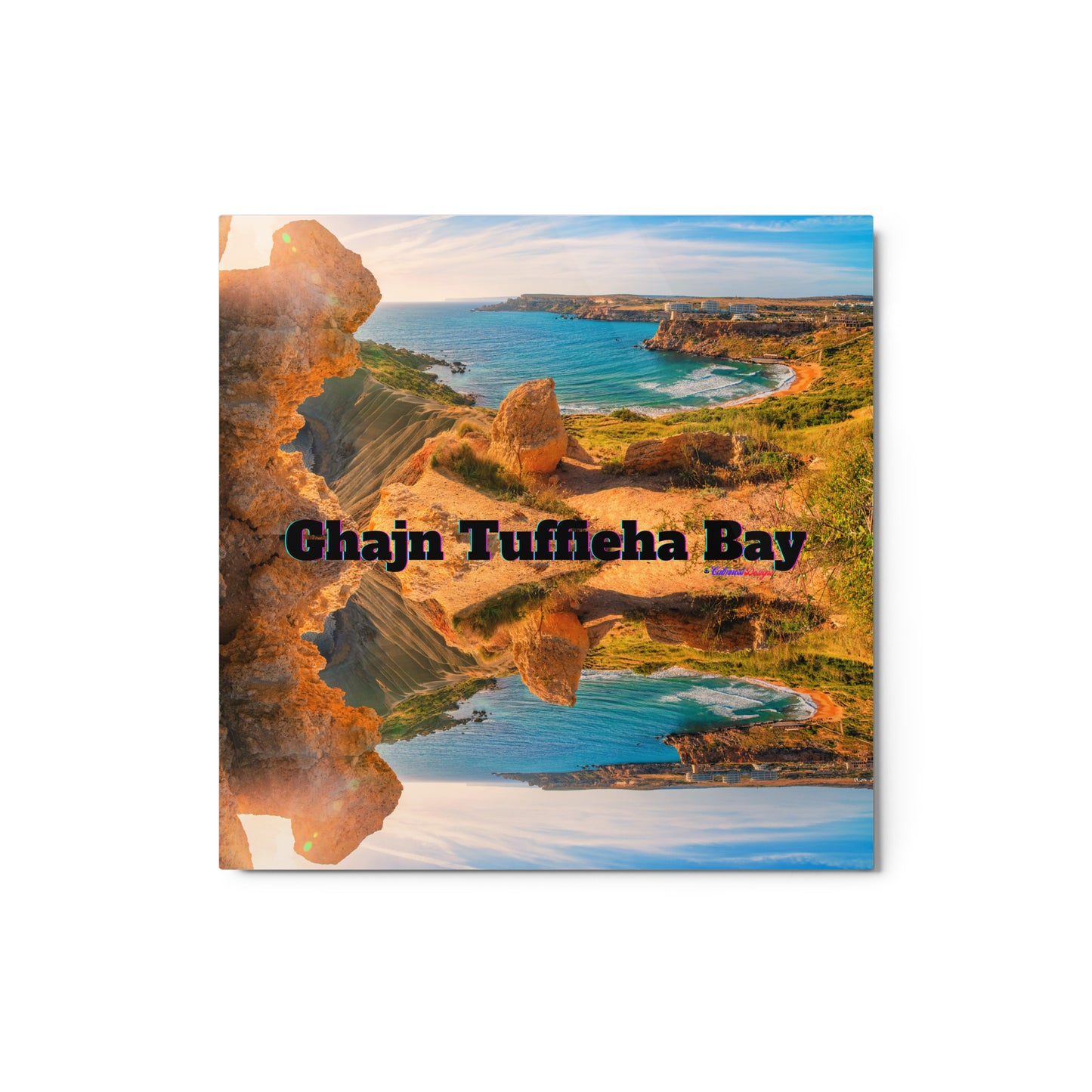 Ghajn Tuffieha Bay, Malta Beach, Metal prints