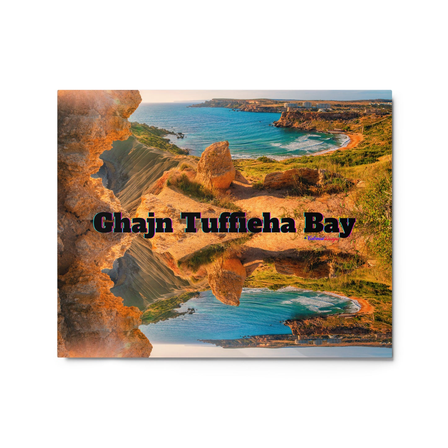 Ghajn Tuffieha Bay, Malta Beach, Metal prints