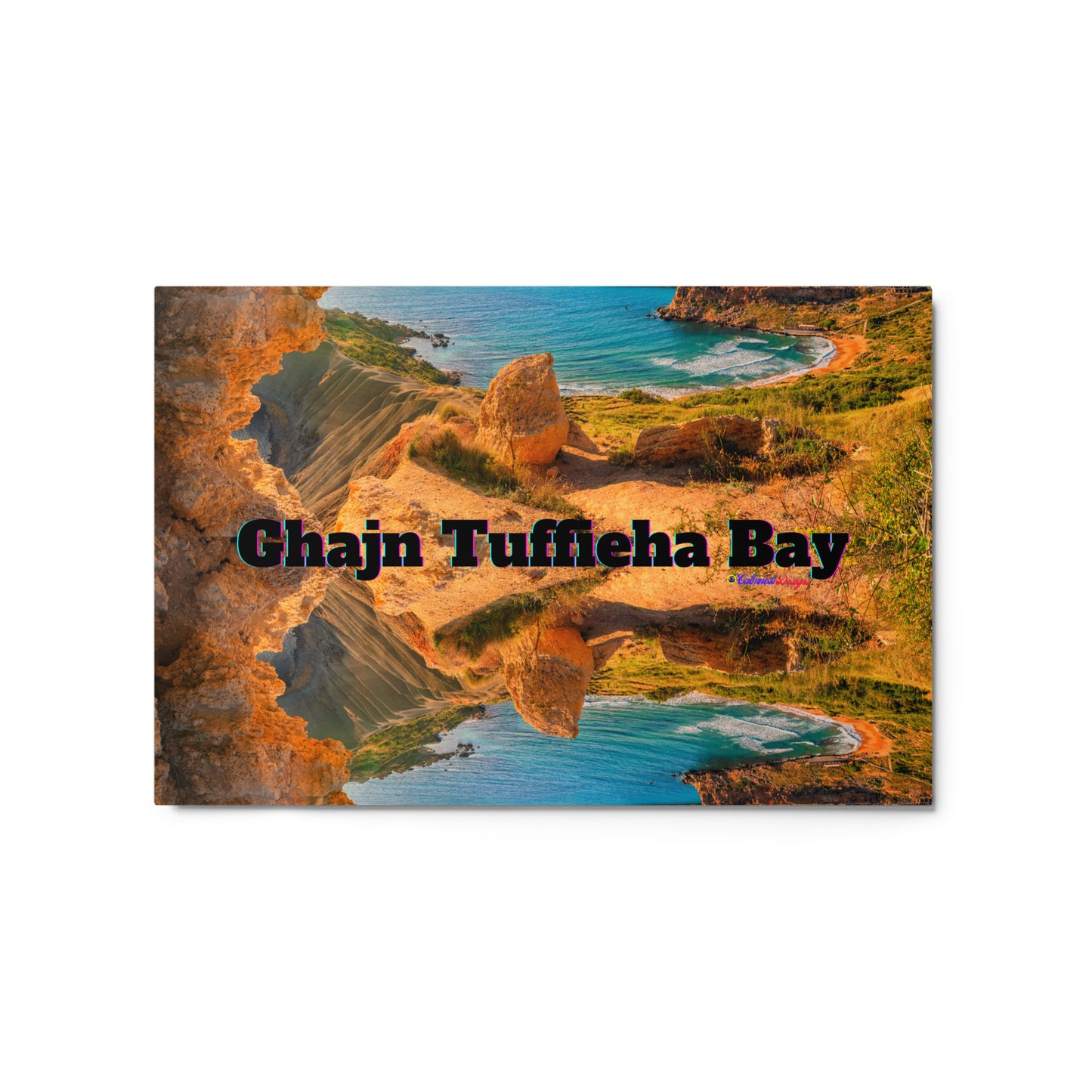 Ghajn Tuffieha Bay, Malta Beach, Metal prints