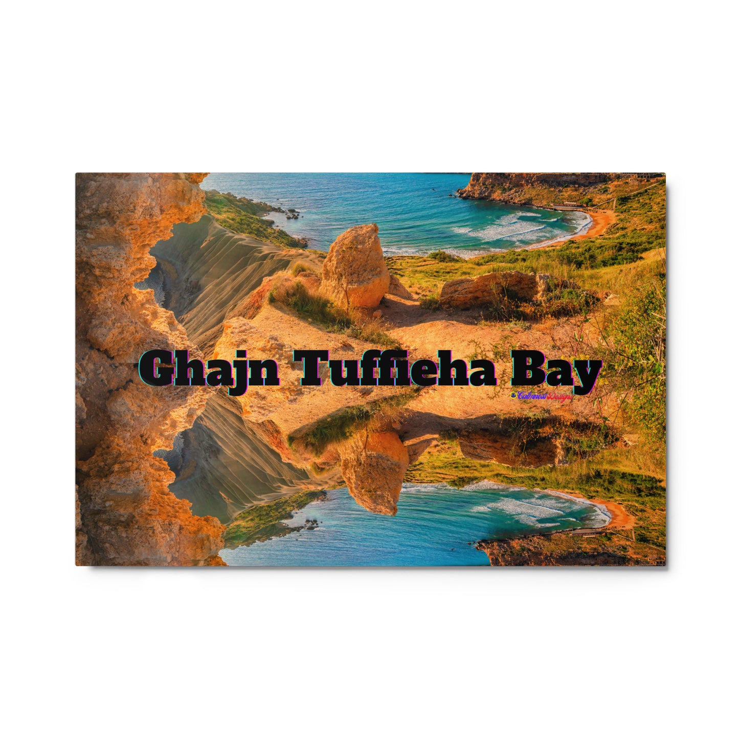 Ghajn Tuffieha Bay, Malta Beach, Metal prints