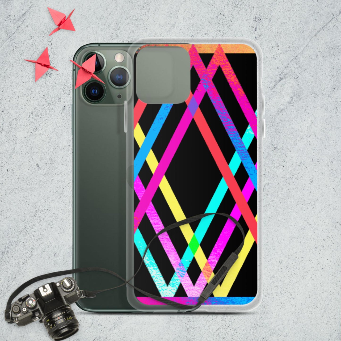 Designs Colorful, Parallels Lines, iPhone Case
