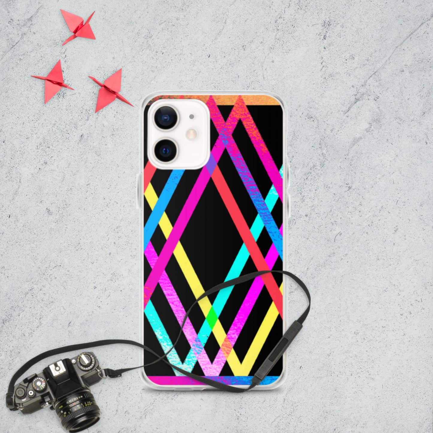 Designs Colorful, Parallels Lines, iPhone Case