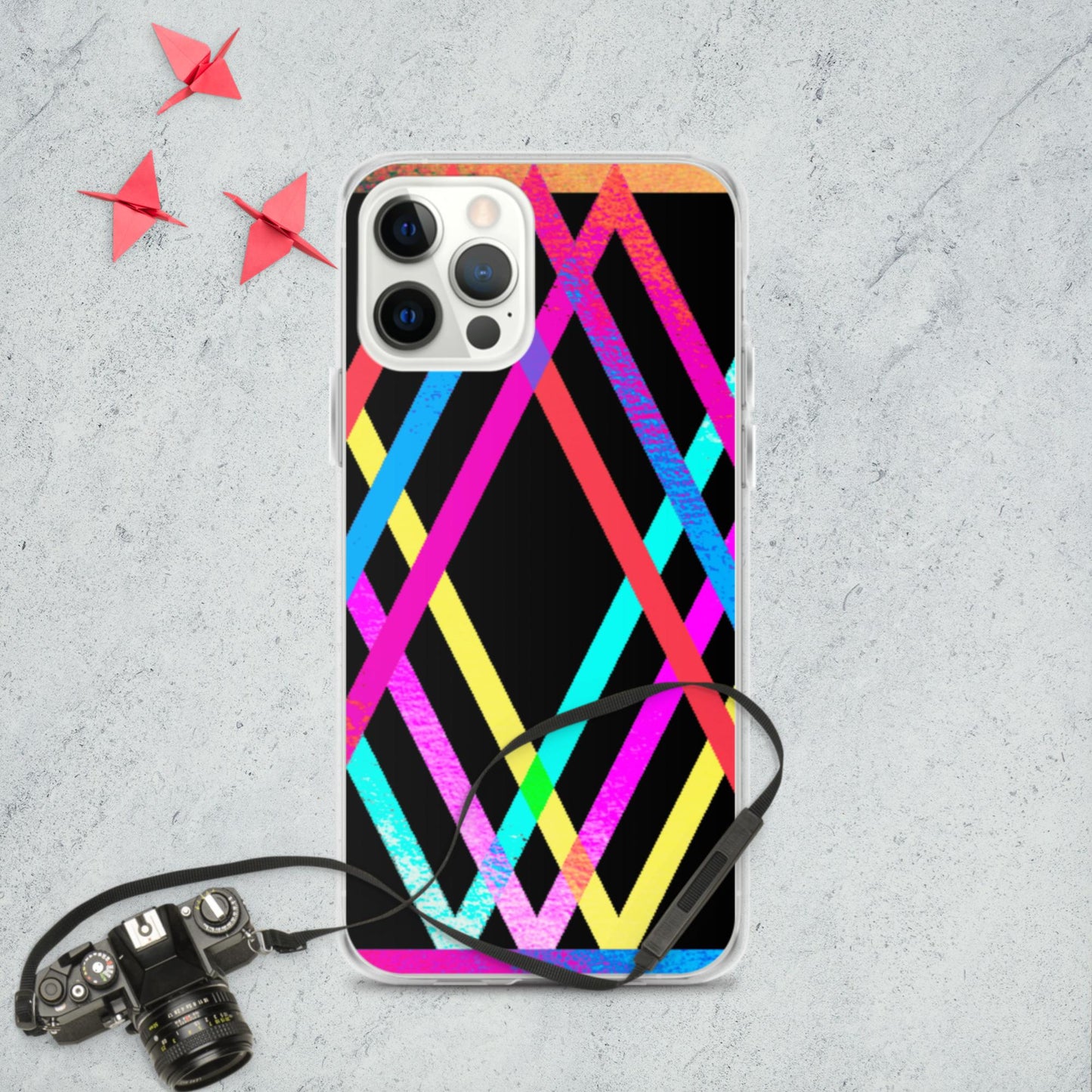 Designs Colorful, Parallels Lines, iPhone Case