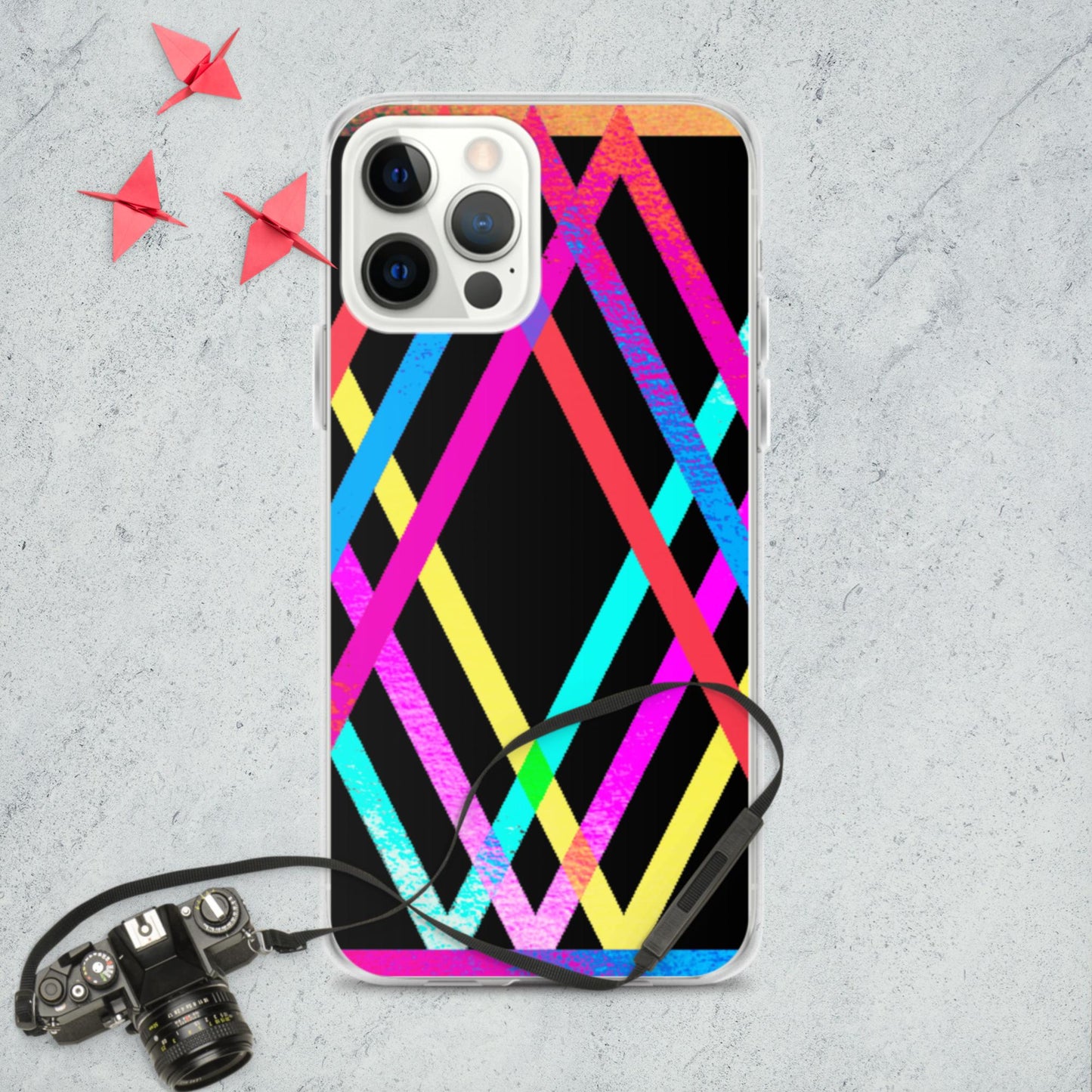 Designs Colorful, Parallels Lines, iPhone Case