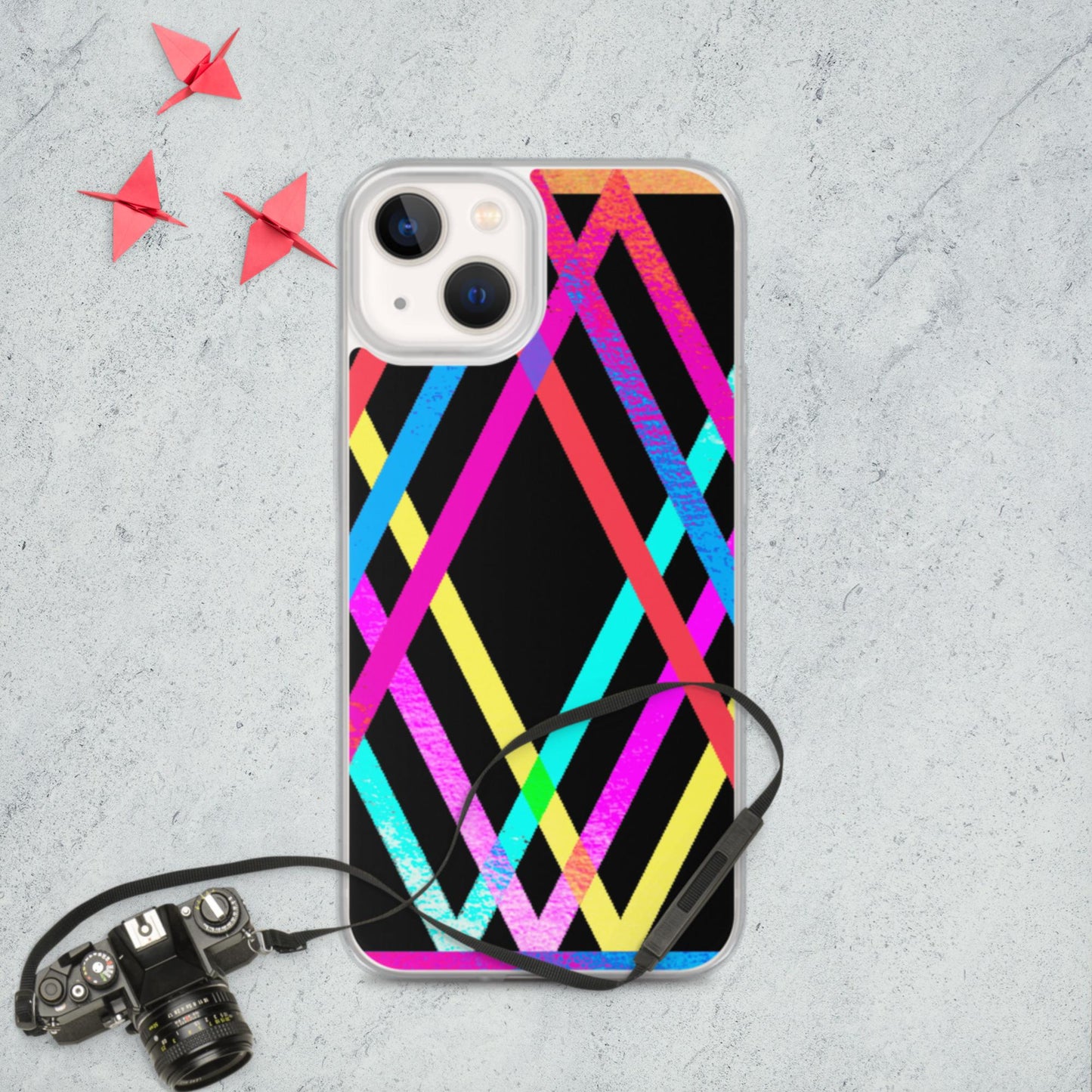 Designs Colorful, Parallels Lines, iPhone Case