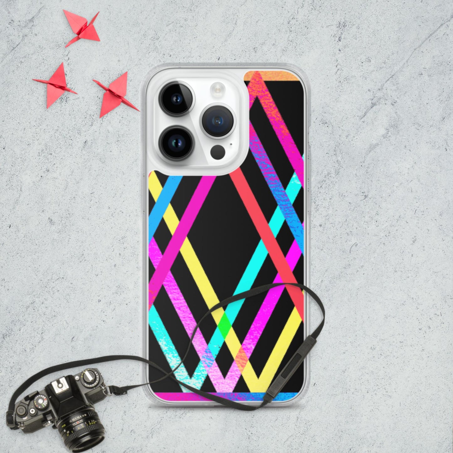 Designs Colorful, Parallels Lines, iPhone Case