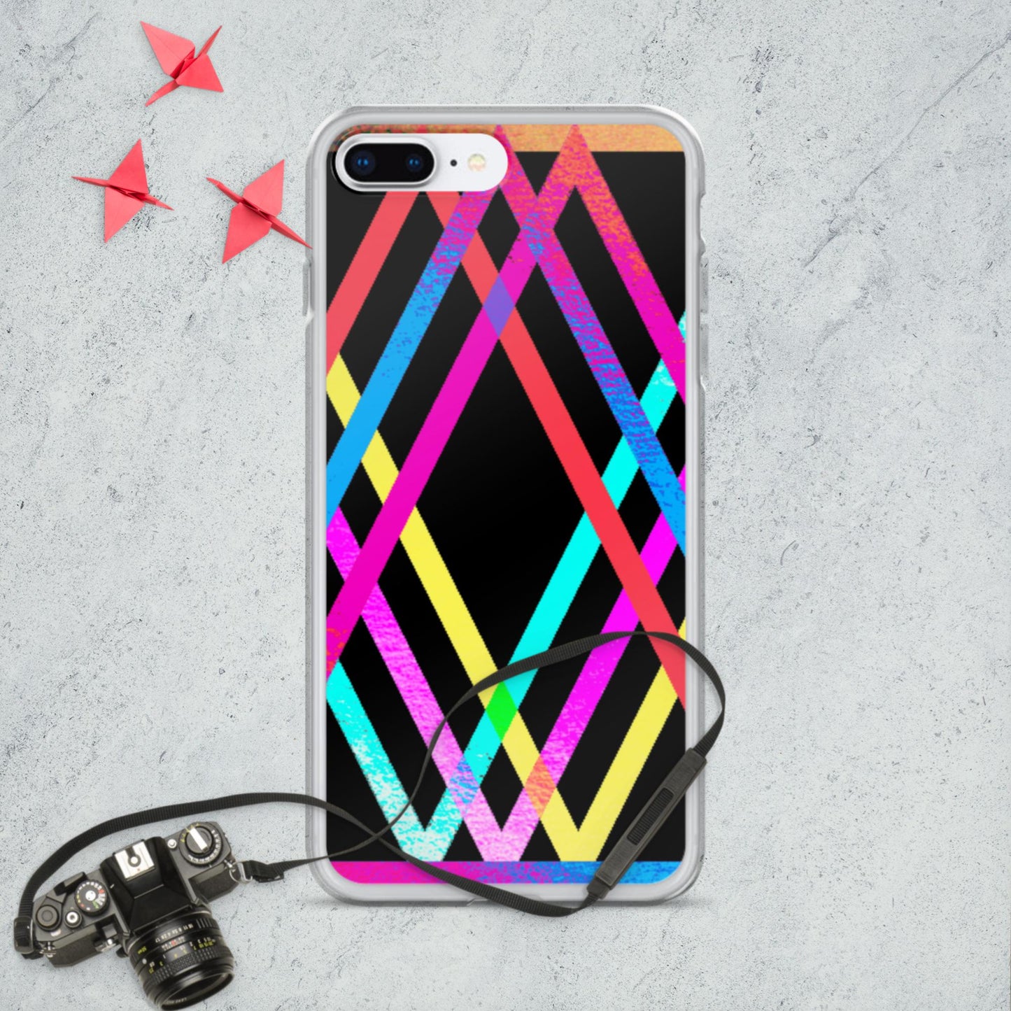 Designs Colorful, Parallels Lines, iPhone Case