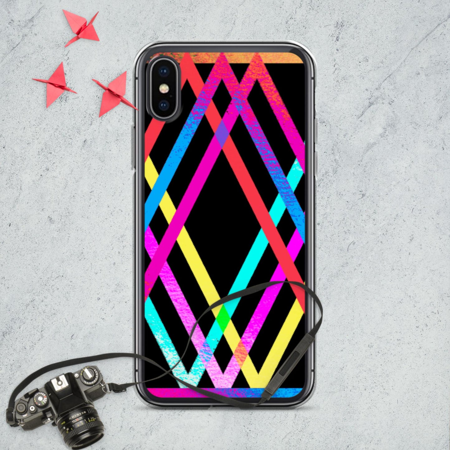 Designs Colorful, Parallels Lines, iPhone Case