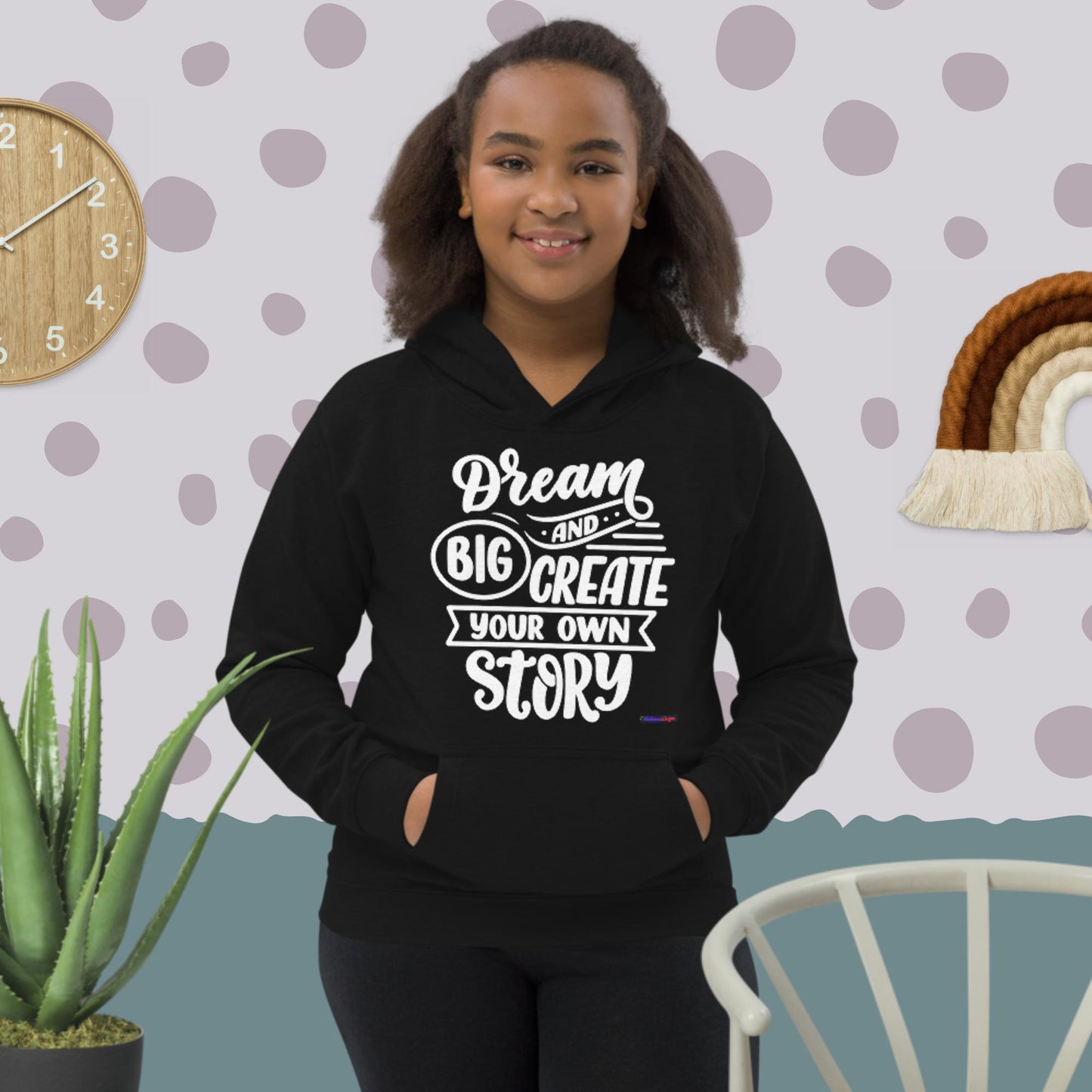 Dream Big and Create your own story, Kids Hoodie