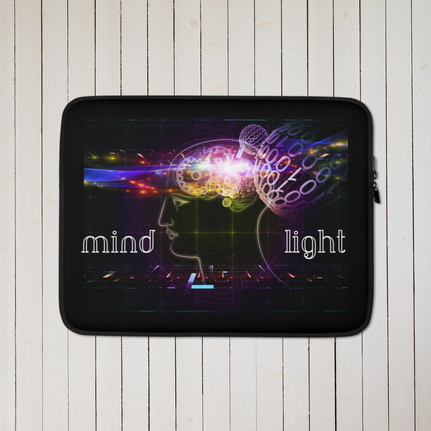 Composition of Head Outlines, Subject of Intelligence, Laptop Sleeve