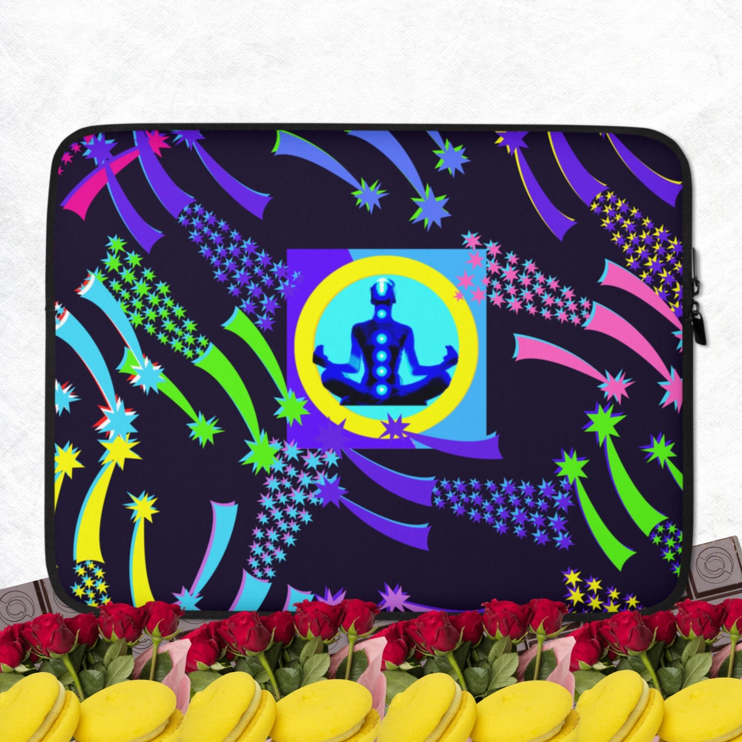 Falling Stars Illustration, Laptop Sleeve