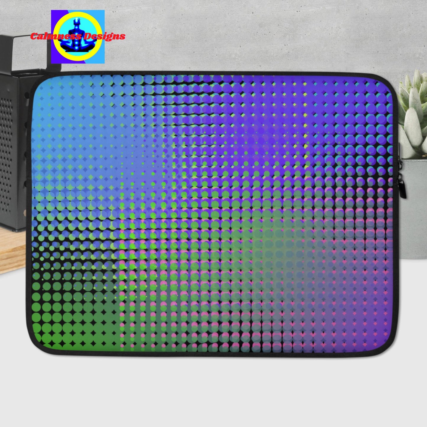 Hafttone Gradient Squares, Laptop Sleeve