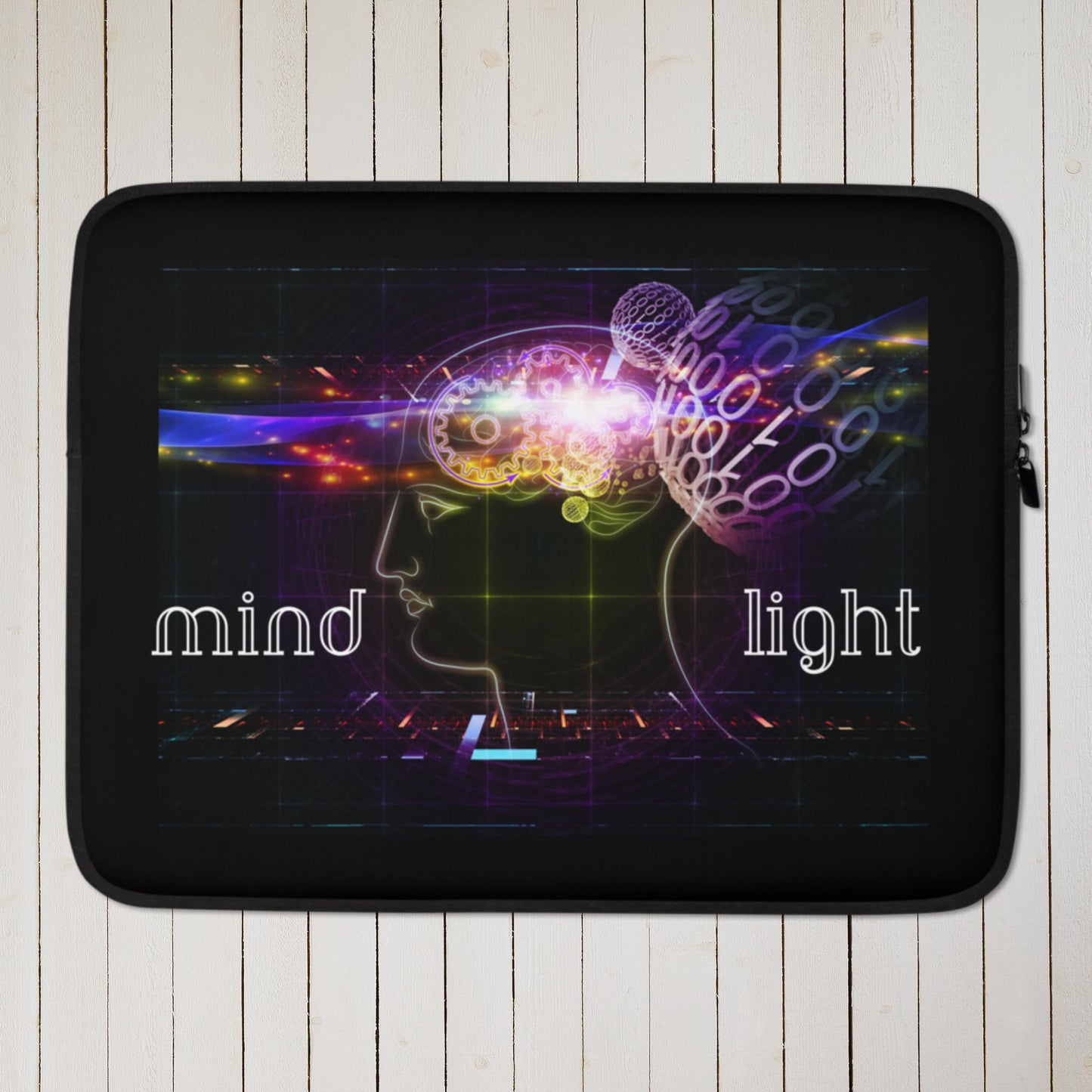 Composition of Head Outlines, Subject of Intelligence, Laptop Sleeve