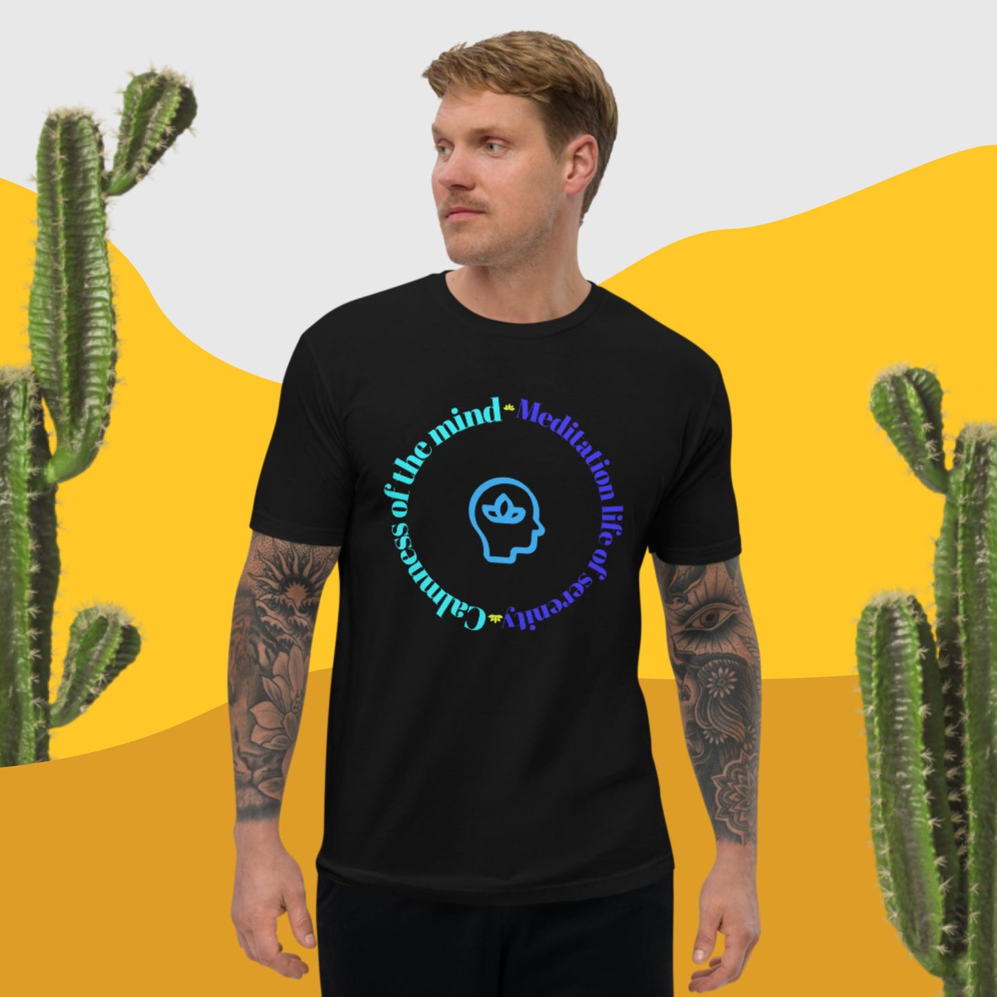 Calmness of the mind, MEDITATION THE LIFE OF SERENITY, , Short Sleeve T-shirt