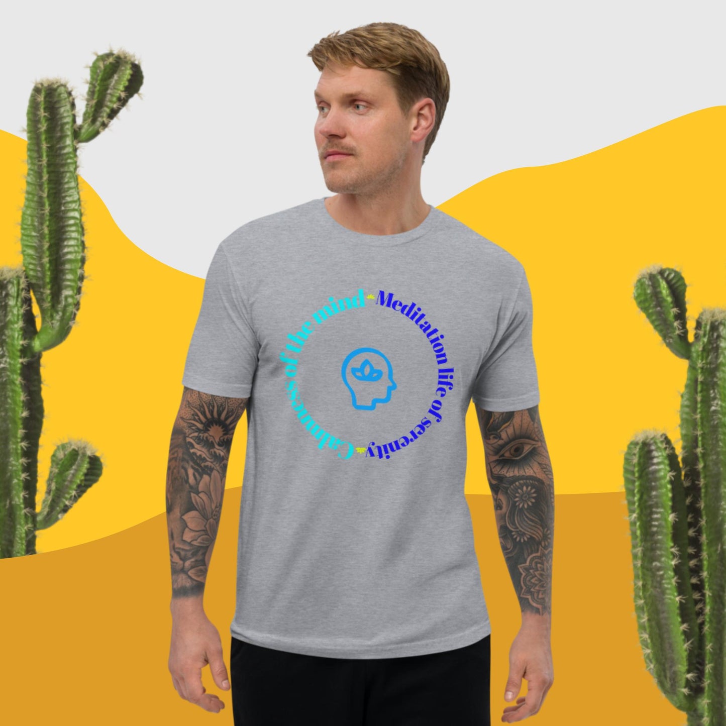 Calmness of the mind, MEDITATION THE LIFE OF SERENITY, , Short Sleeve T-shirt