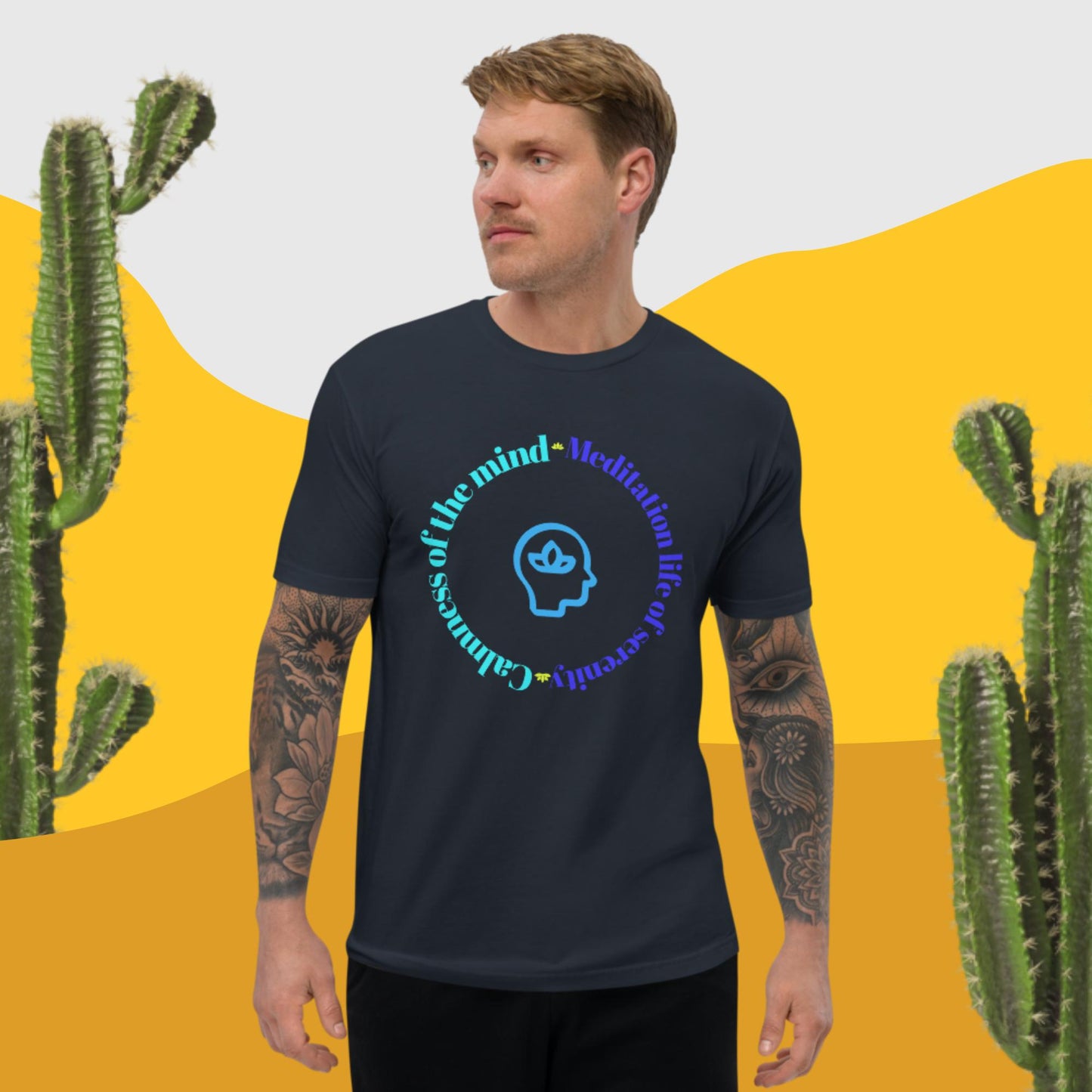 Calmness of the mind, MEDITATION THE LIFE OF SERENITY, , Short Sleeve T-shirt