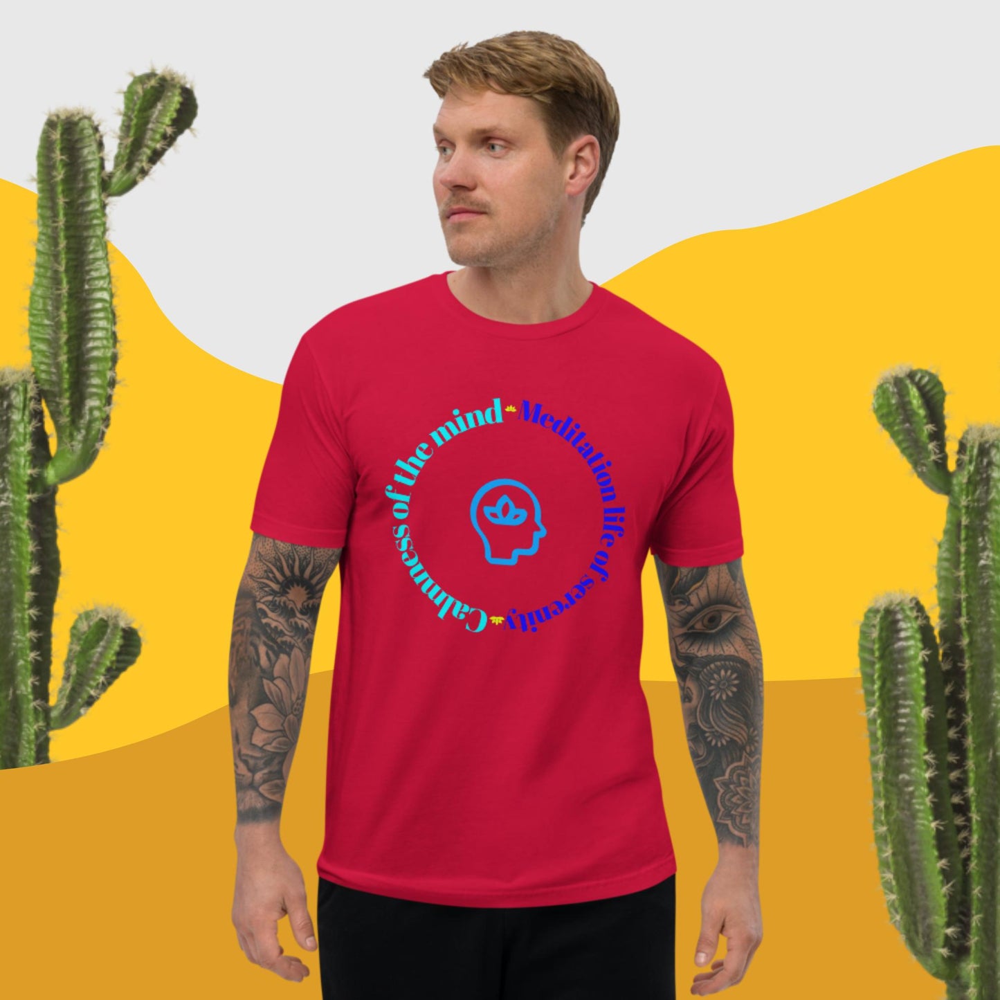 Calmness of the mind, MEDITATION THE LIFE OF SERENITY, , Short Sleeve T-shirt