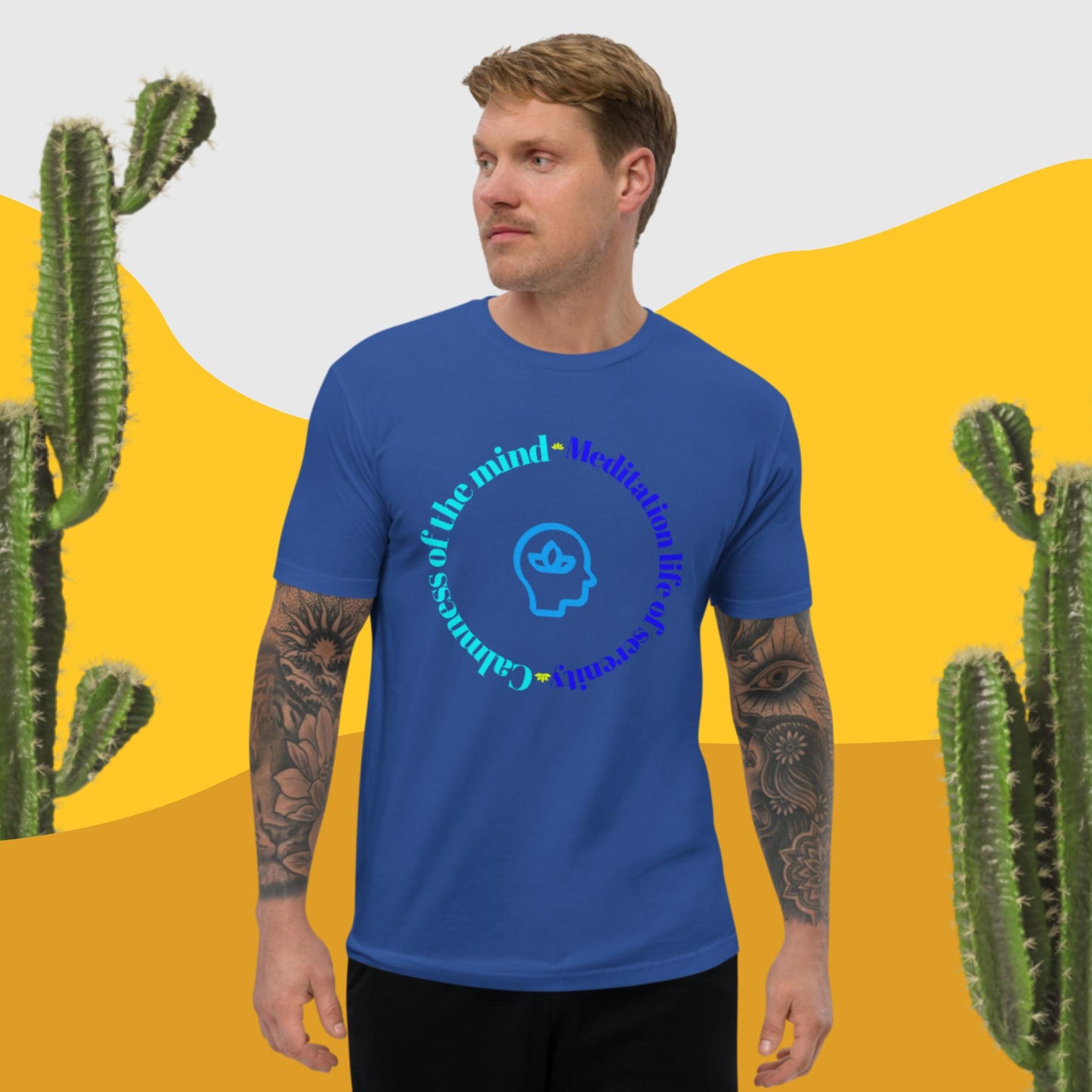 Calmness of the mind, MEDITATION THE LIFE OF SERENITY, , Short Sleeve T-shirt