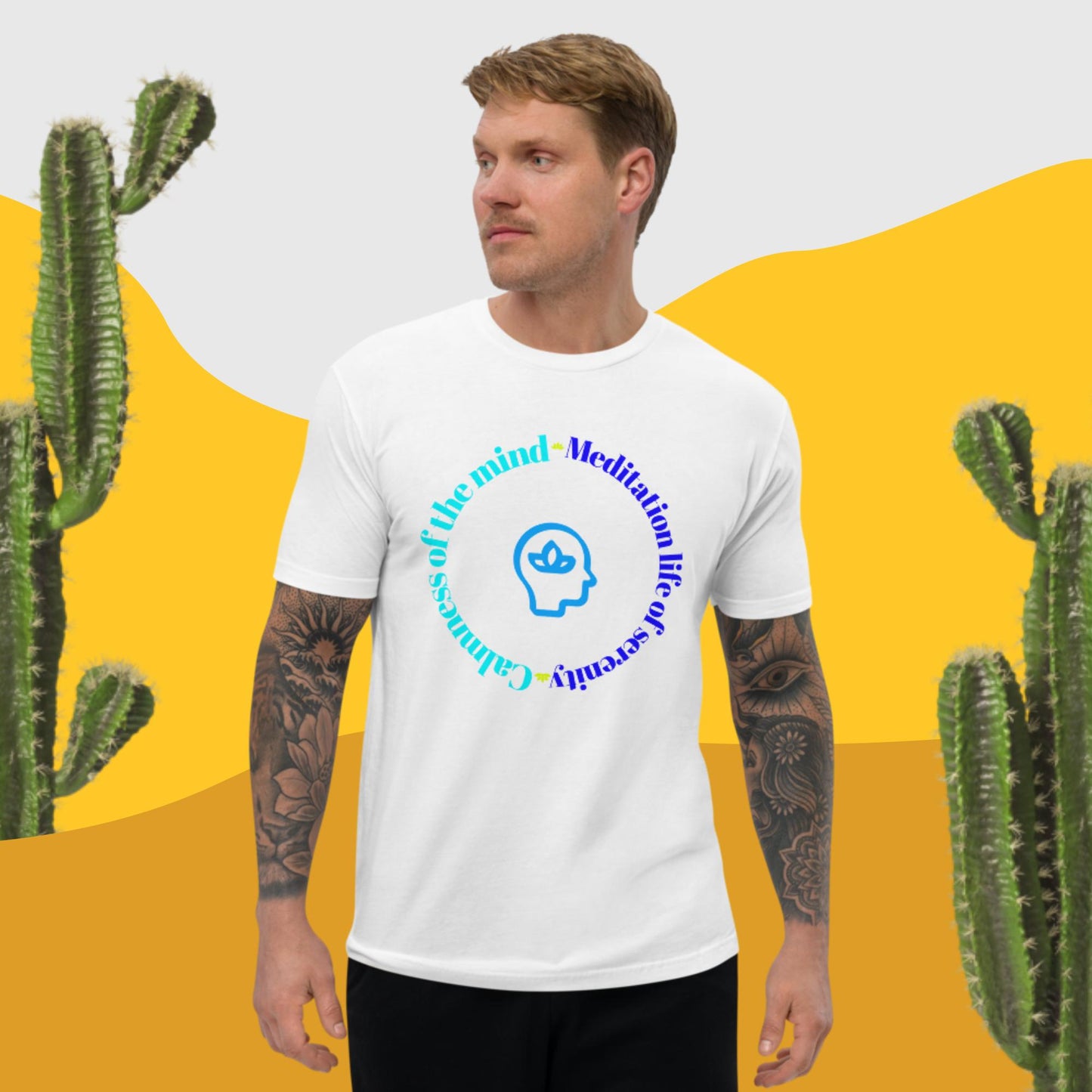Calmness of the mind, MEDITATION THE LIFE OF SERENITY, , Short Sleeve T-shirt