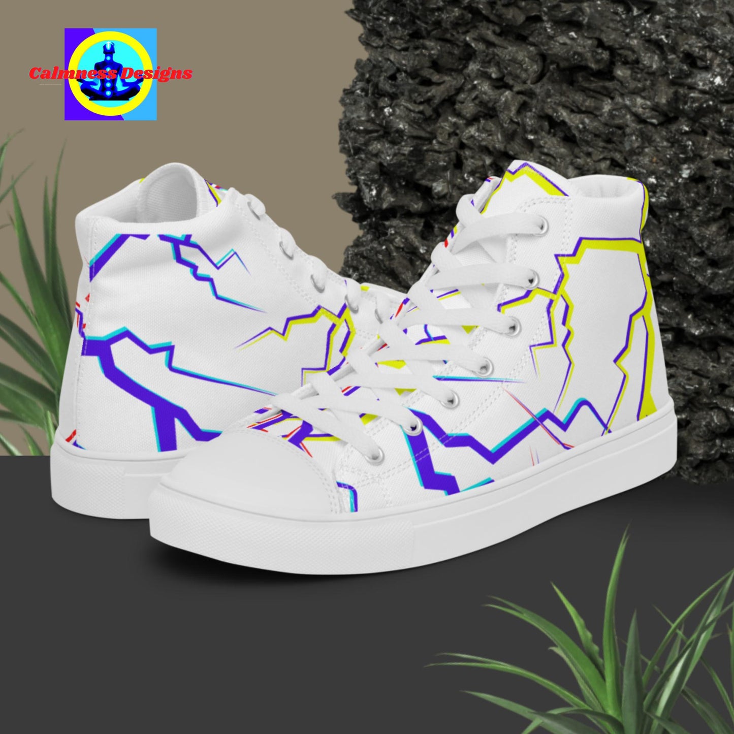 Lighting, Designer's Style, Men’s high top canvas shoes