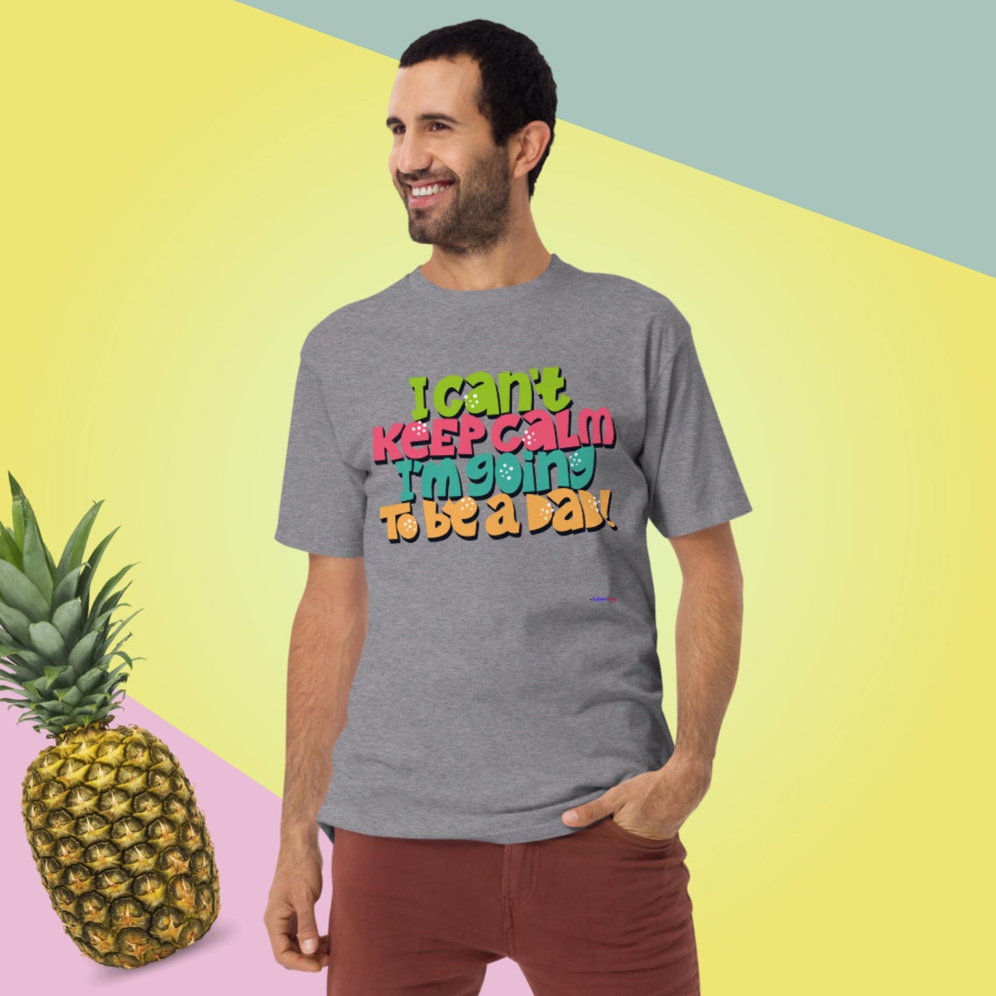I Can't Keep Calm I'm Going To Be A Dad, Men’s premium heavyweight tee