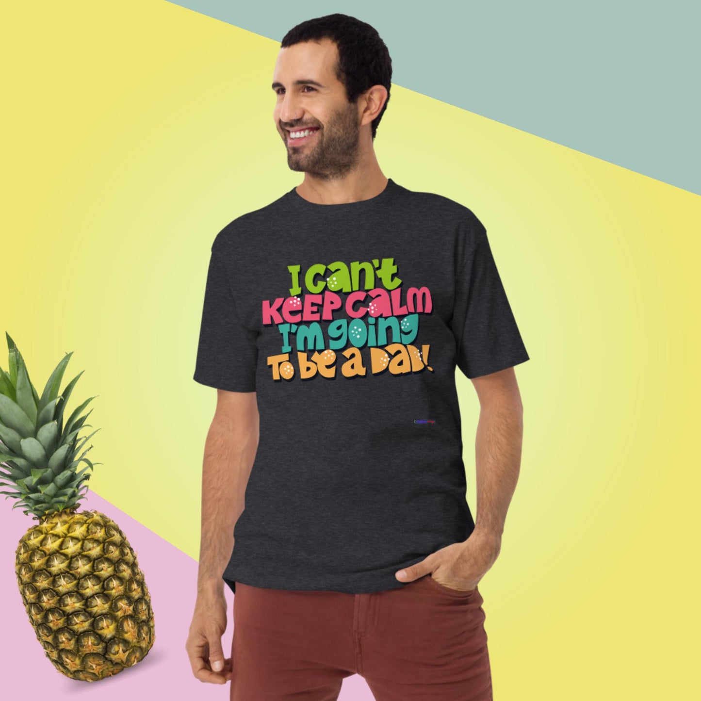I Can't Keep Calm I'm Going To Be A Dad, Men’s premium heavyweight tee