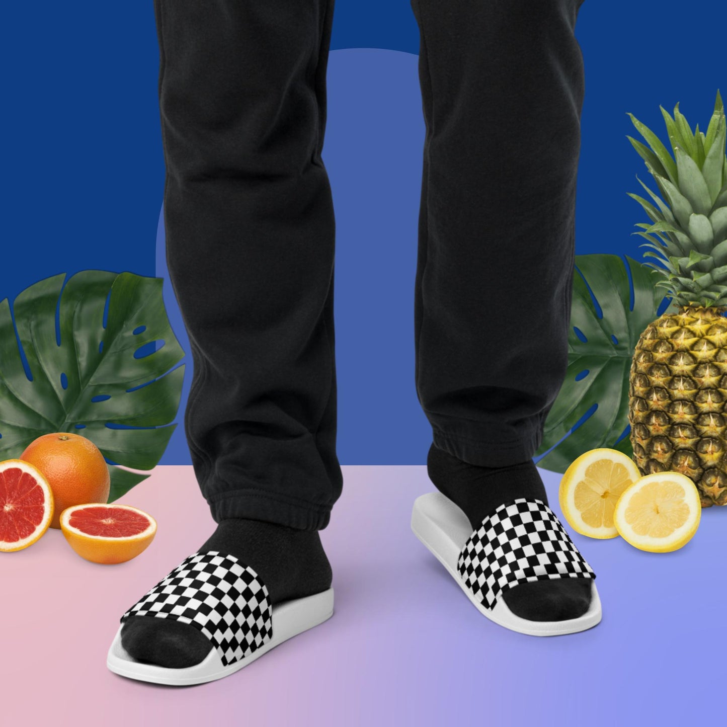 Checkered Men’s slides