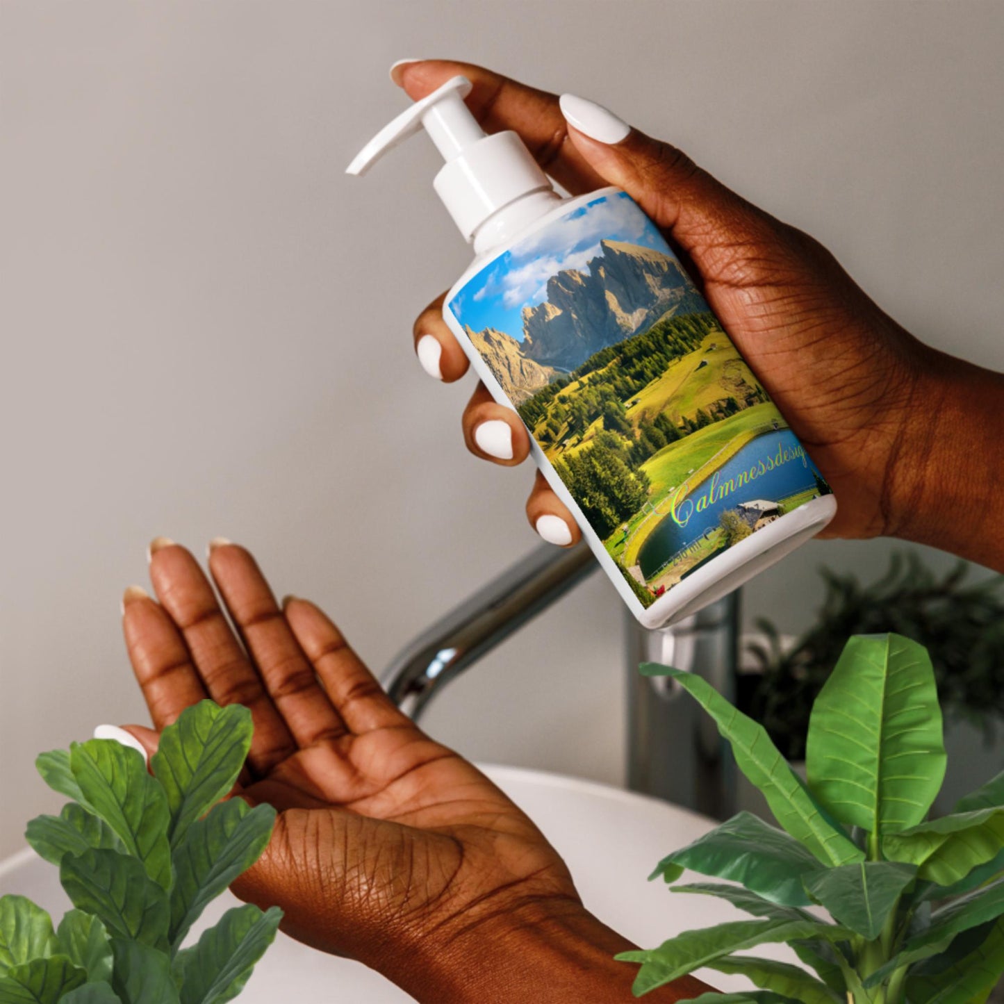 Lake and Mountains, Dolomites Alps, Italy, Refreshing hand & body lotion