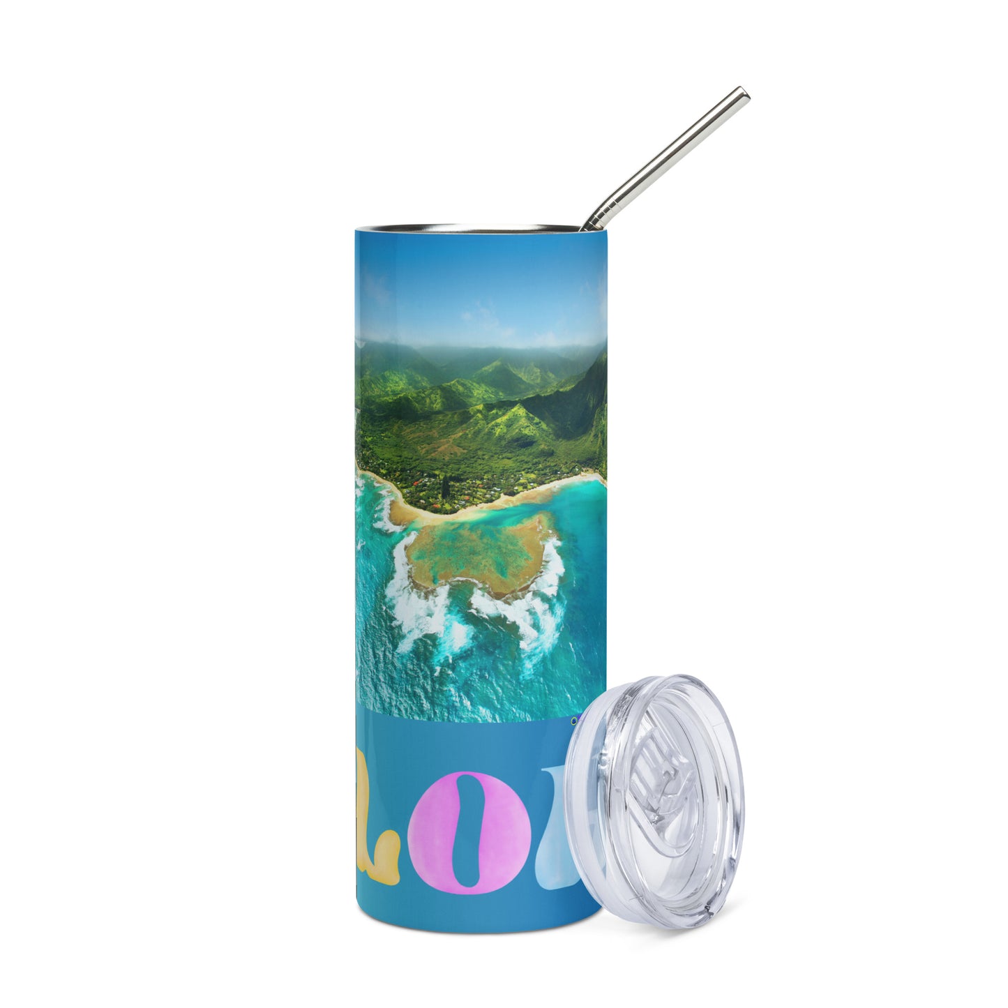 Aloha, Calmness Designs, Stainless steel tumbler