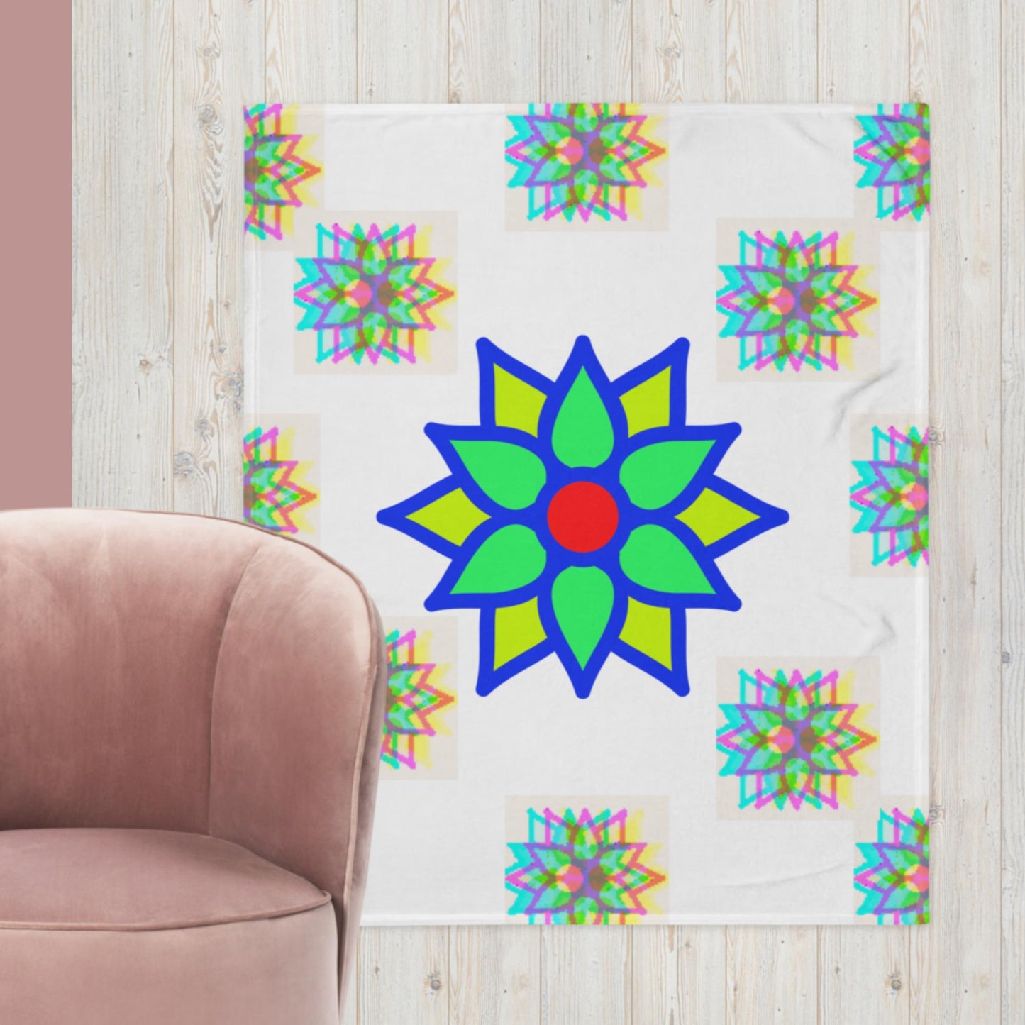Lotus Flowers, Throw Blanket