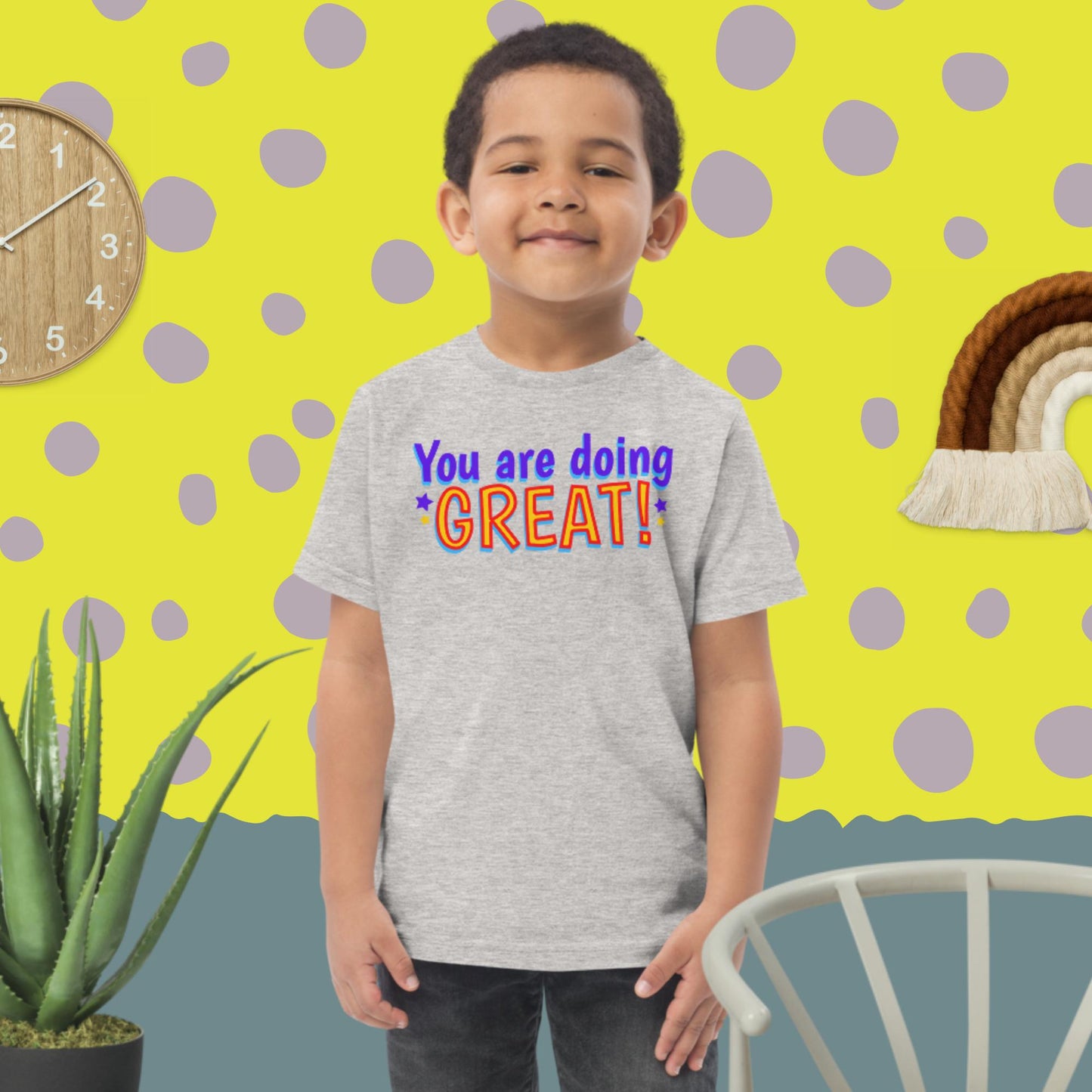 You Are Doing Great! Toddler jersey t-shirt