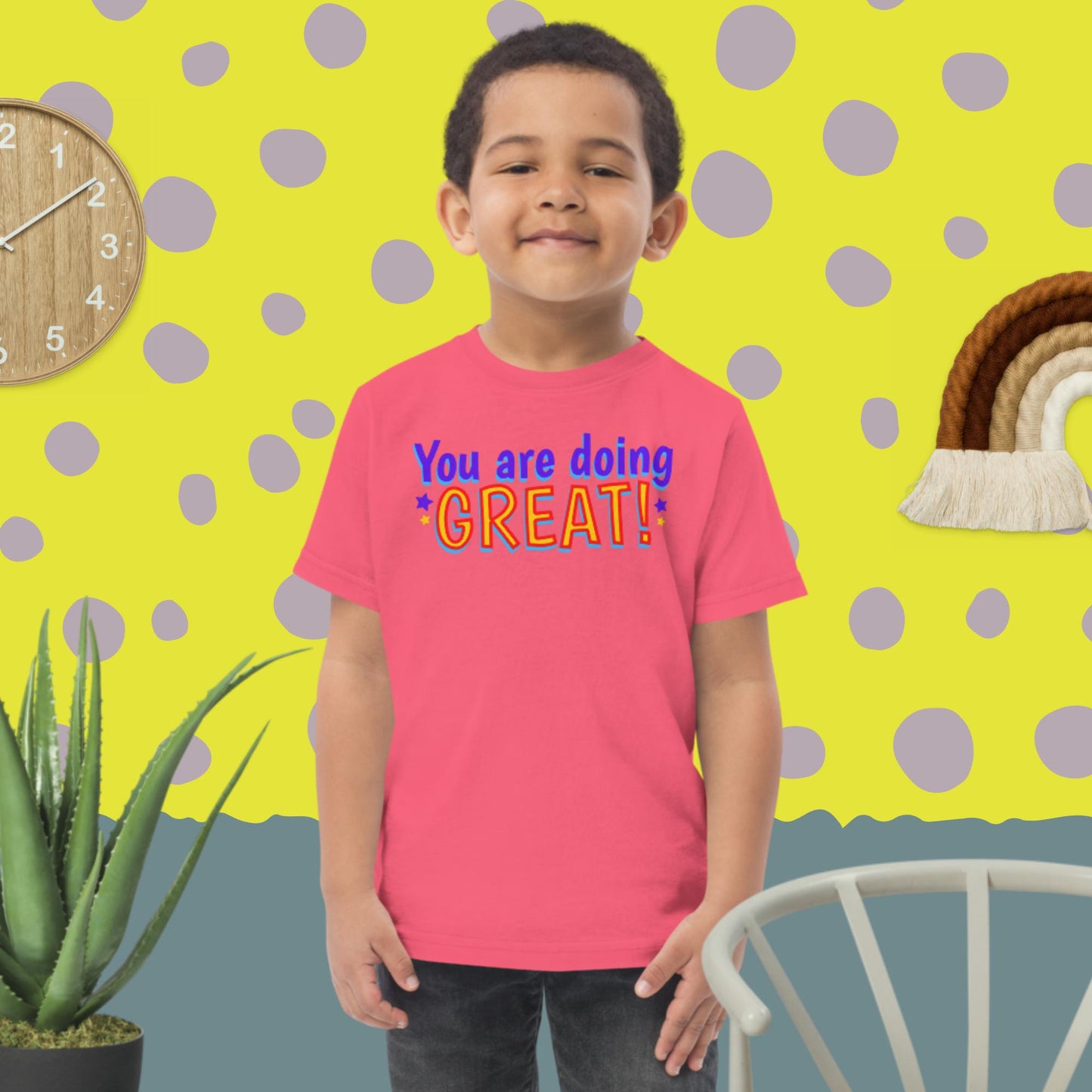 You Are Doing Great! Toddler jersey t-shirt