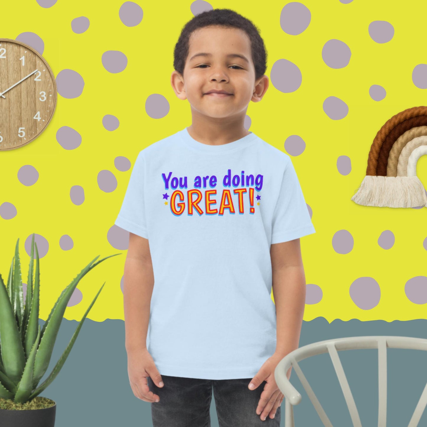 You Are Doing Great! Toddler jersey t-shirt