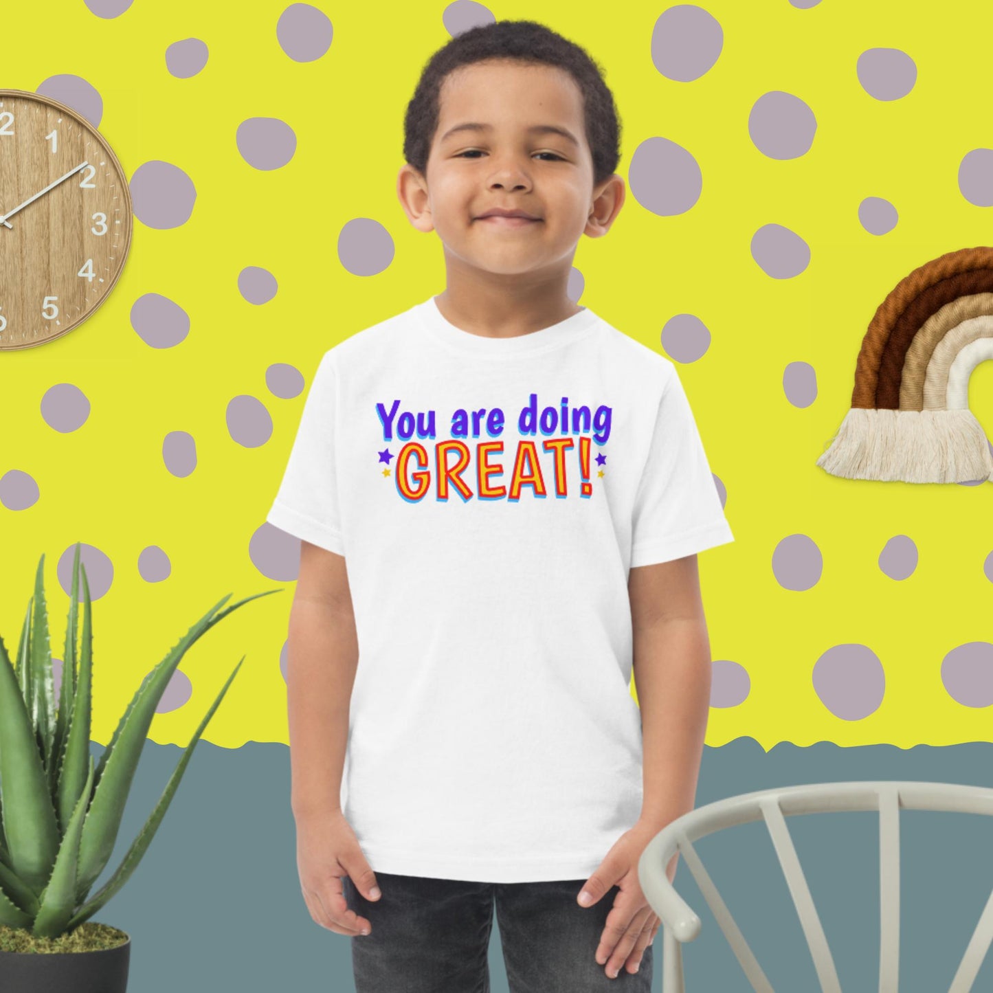 You Are Doing Great! Toddler jersey t-shirt