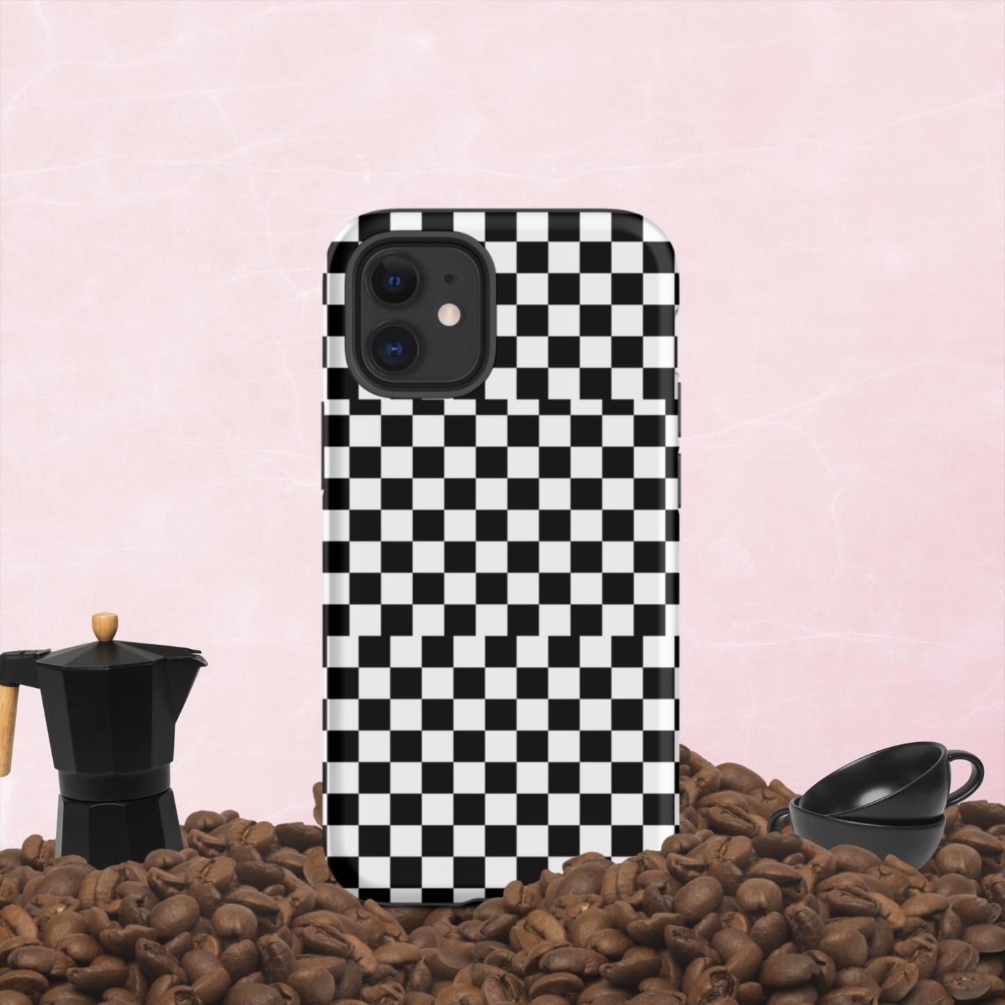 Checkered, Tough iPhone case