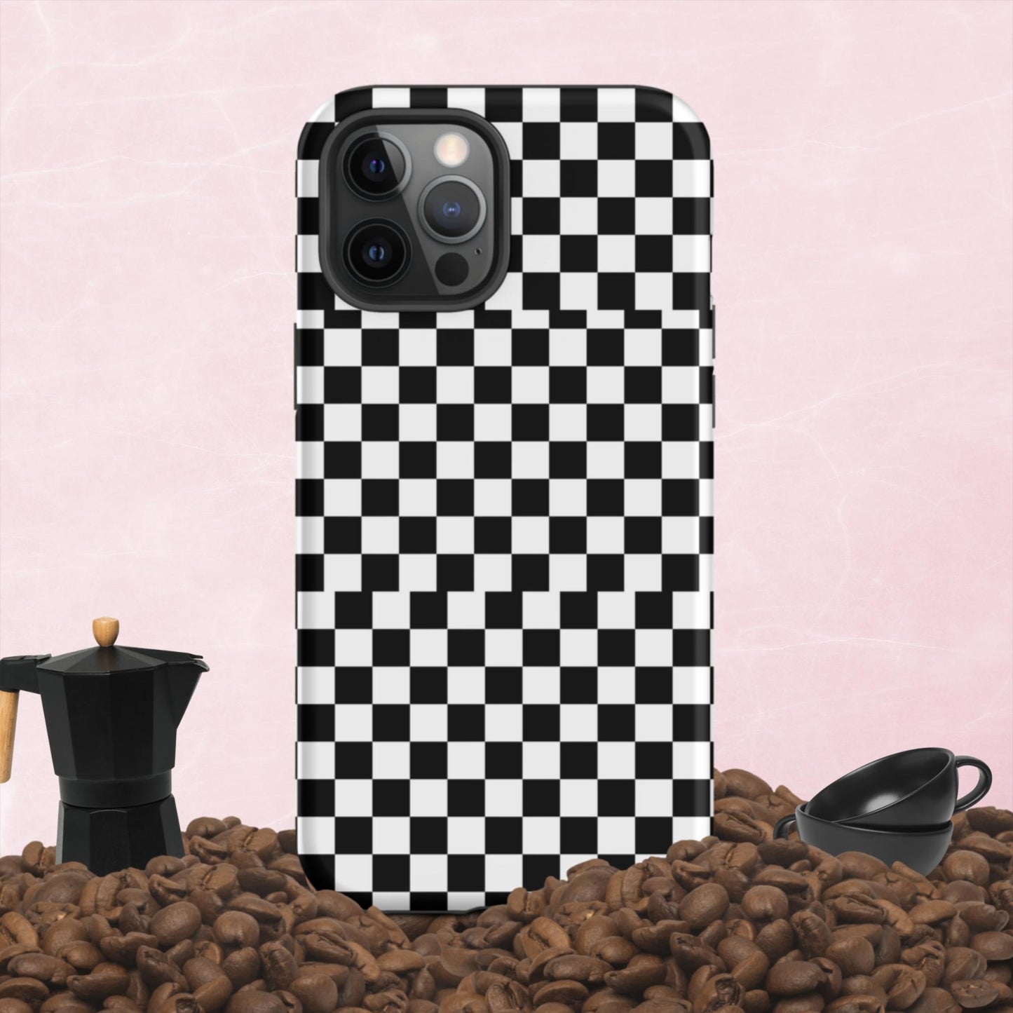 Checkered, Tough iPhone case