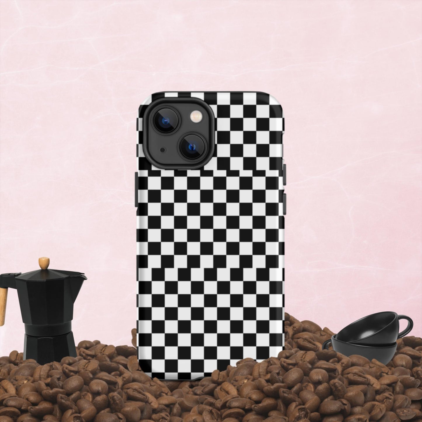 Checkered, Tough iPhone case