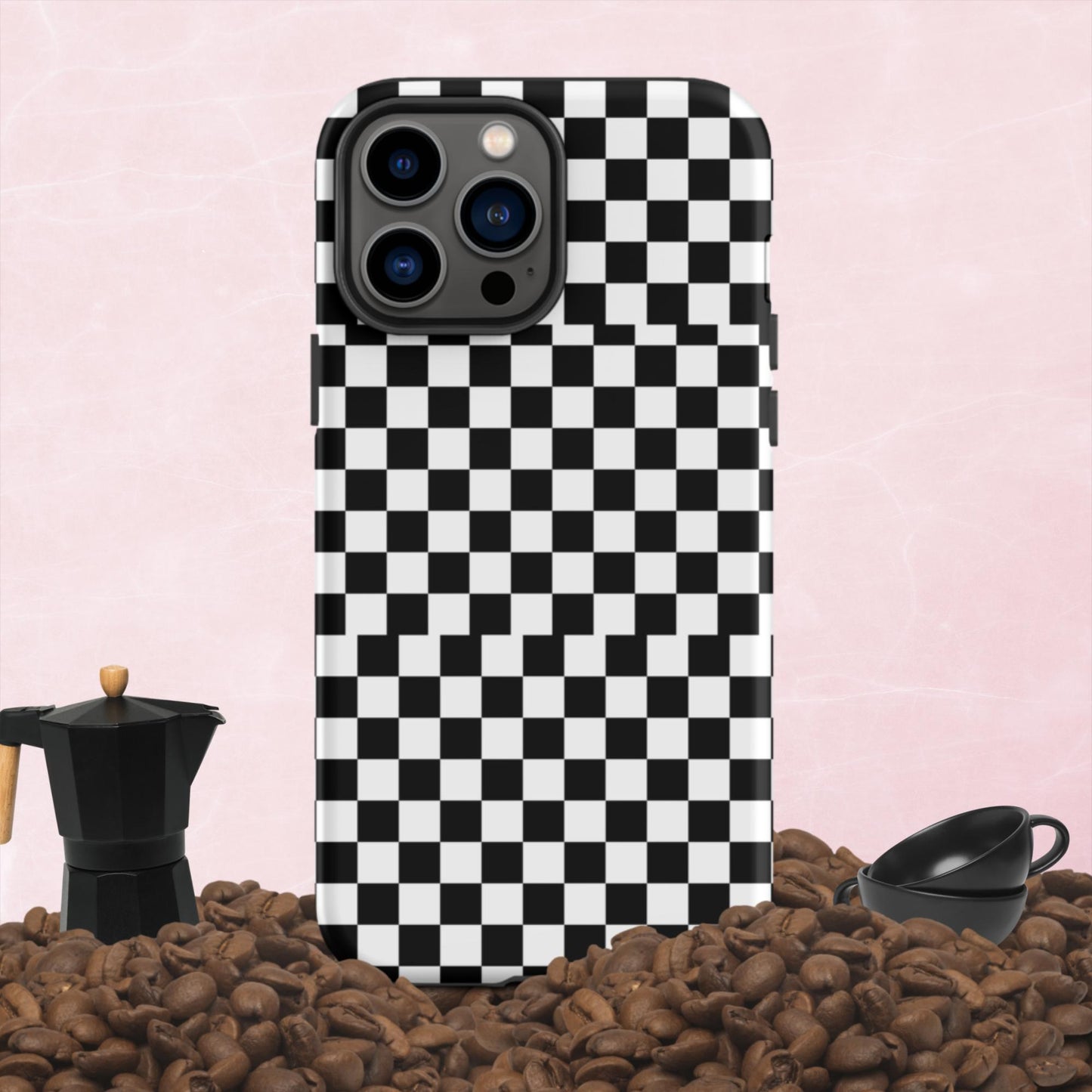 Checkered, Tough iPhone case