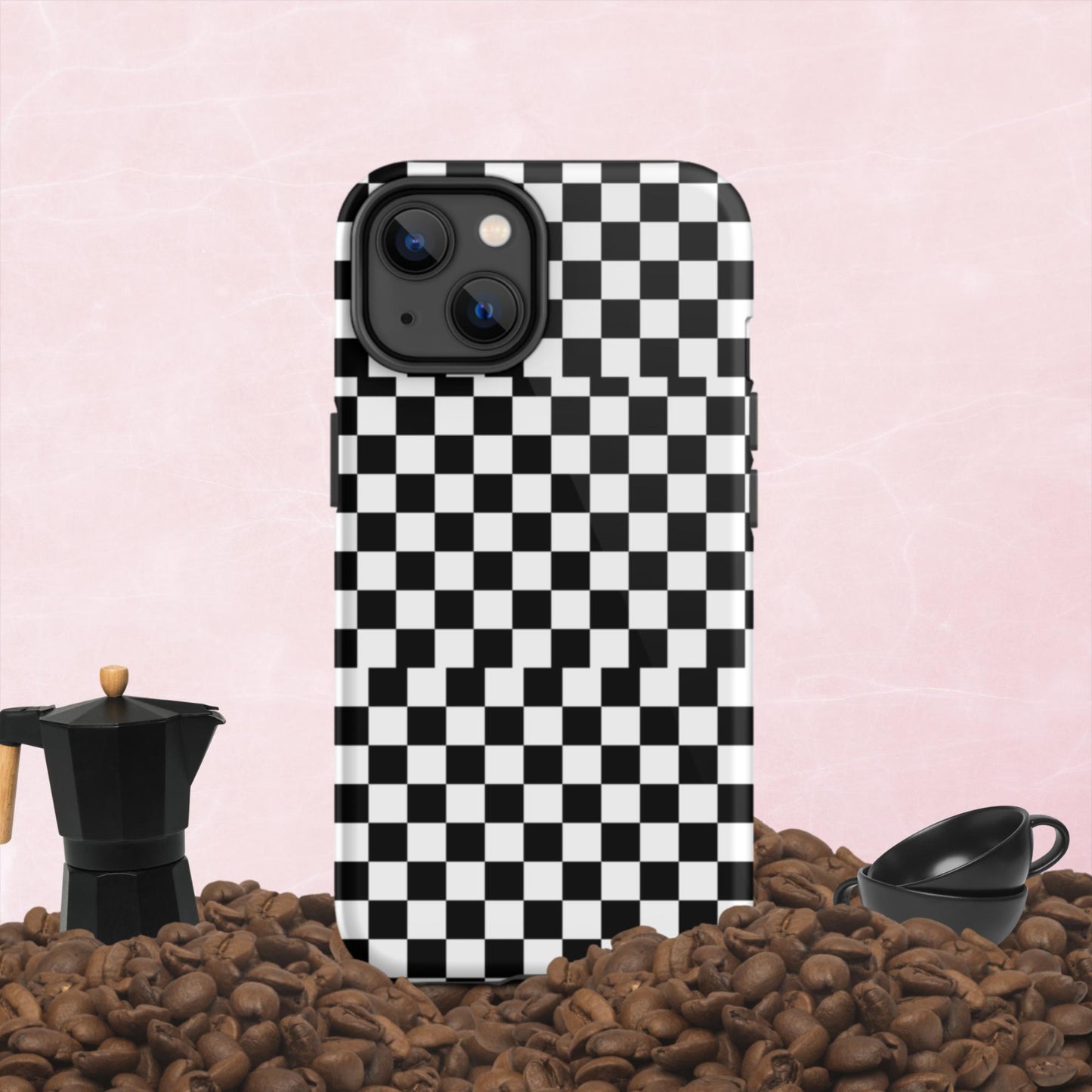 Checkered, Tough iPhone case